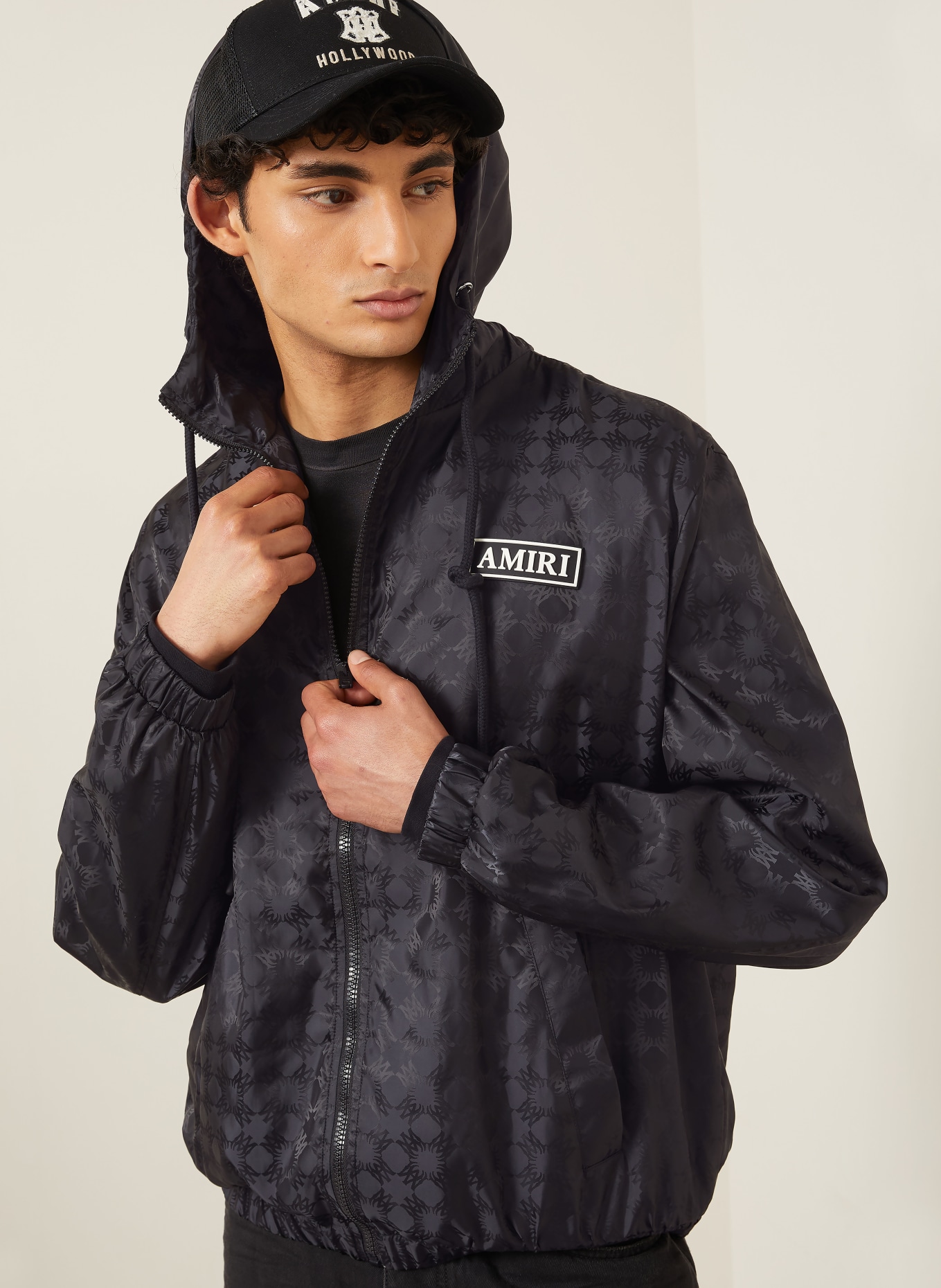 AMIRI Jachetă: NEGRU / ALB