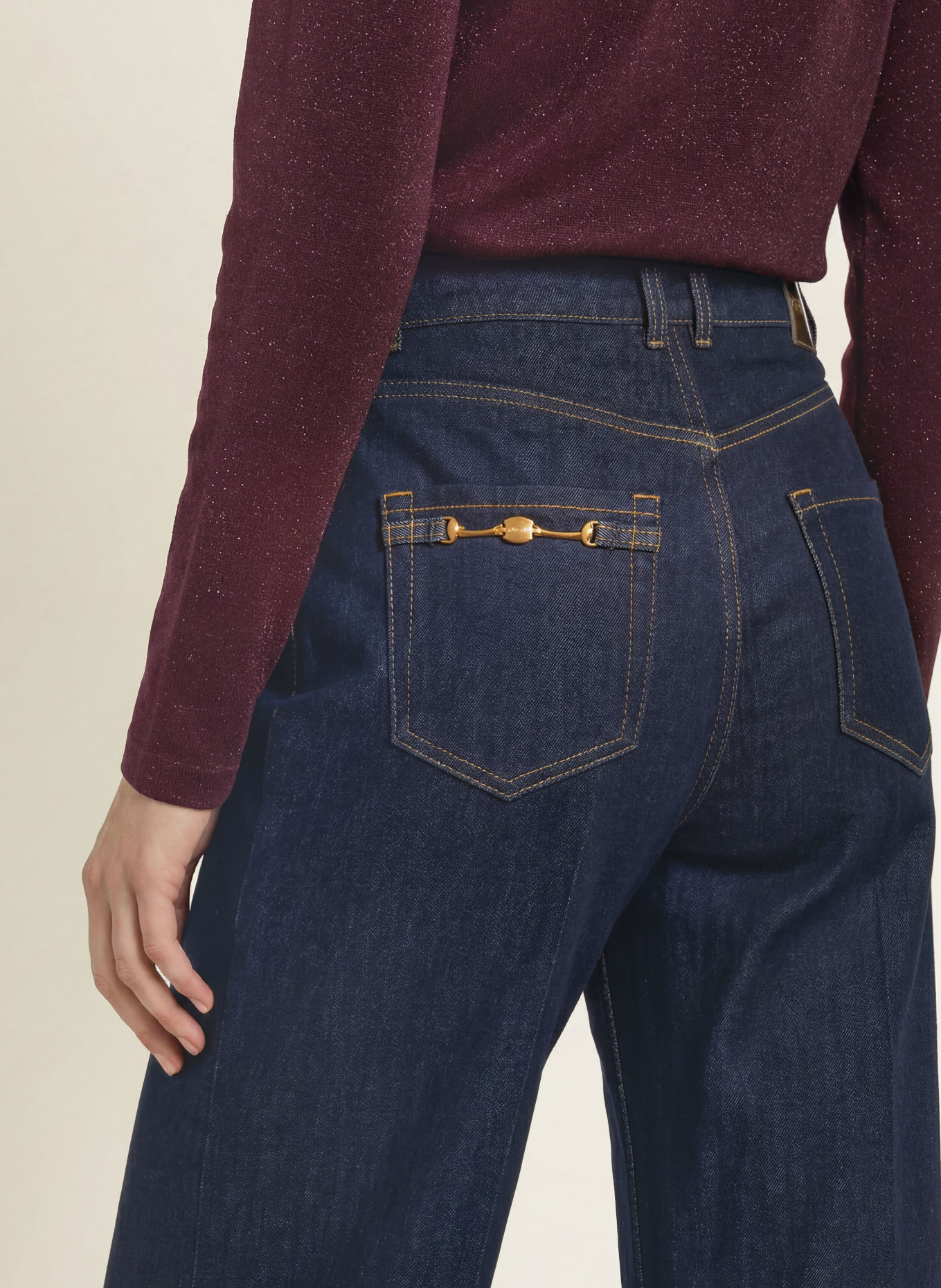 MARC CAIN Wide Leg Jeans WARRI: 357 vintage indigo