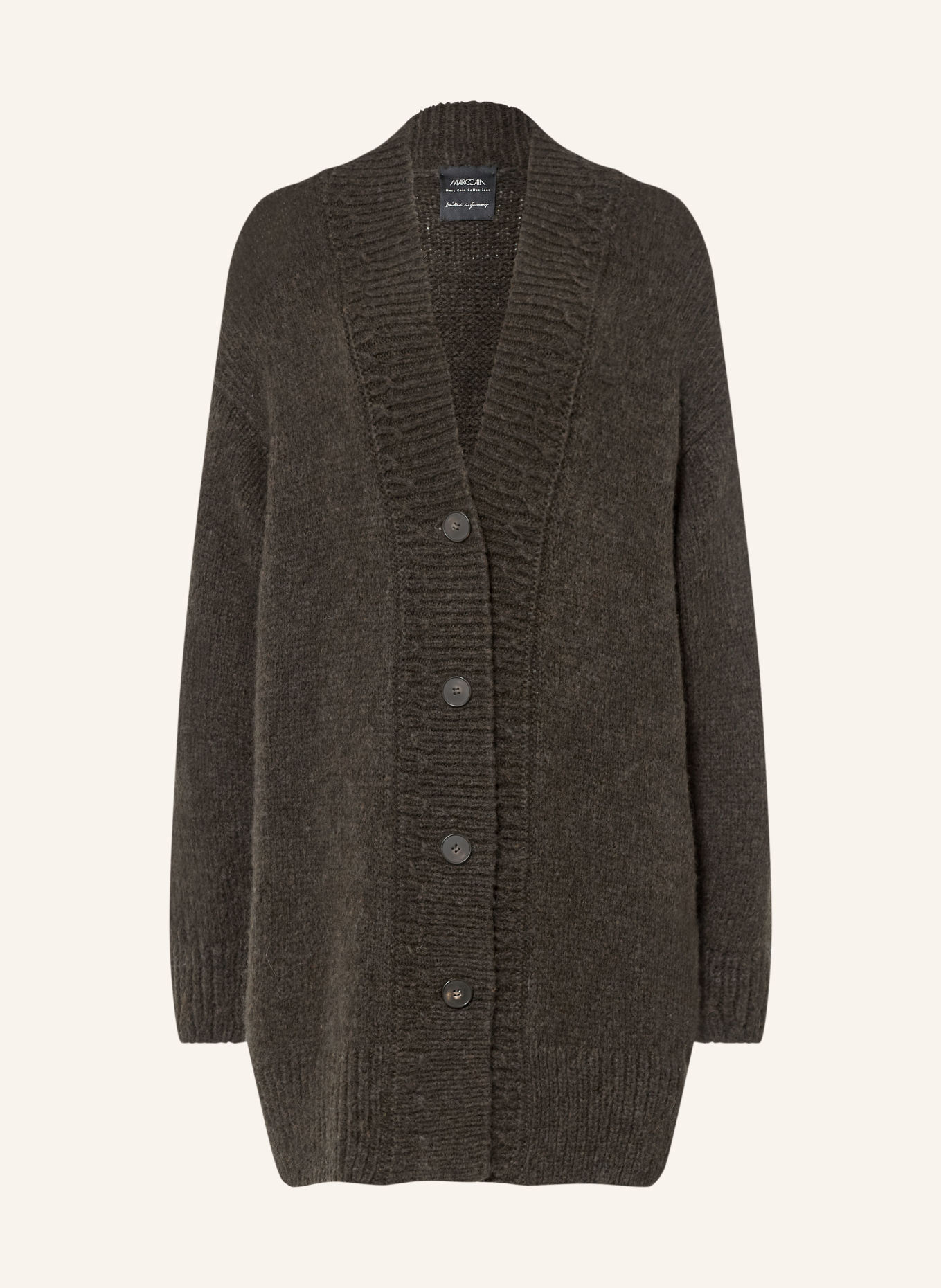 MARC CAIN Strickjacke mit Alpaka: 599 forest night new