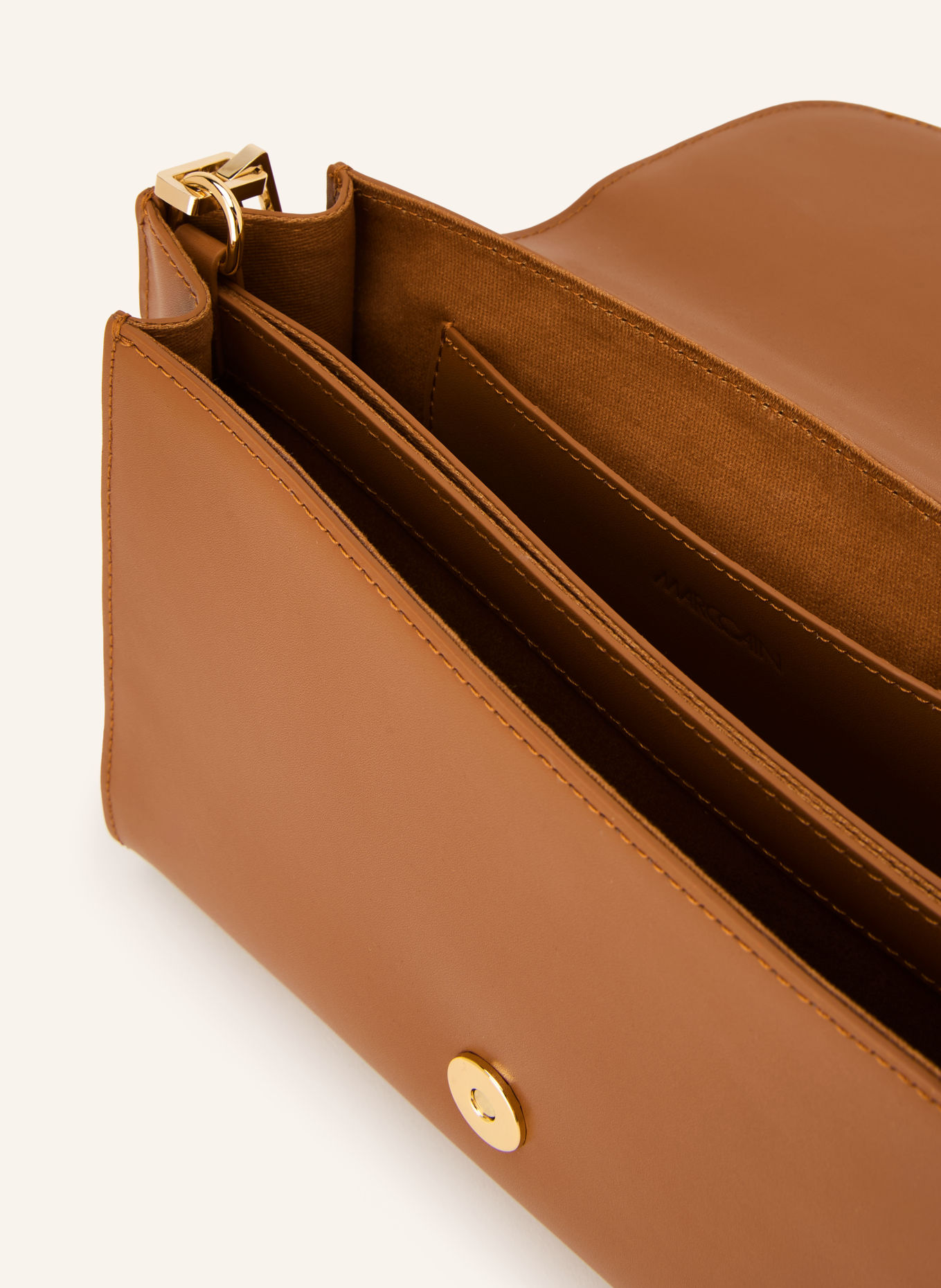 MARC CAIN Schultertasche: 634 light hazelnut