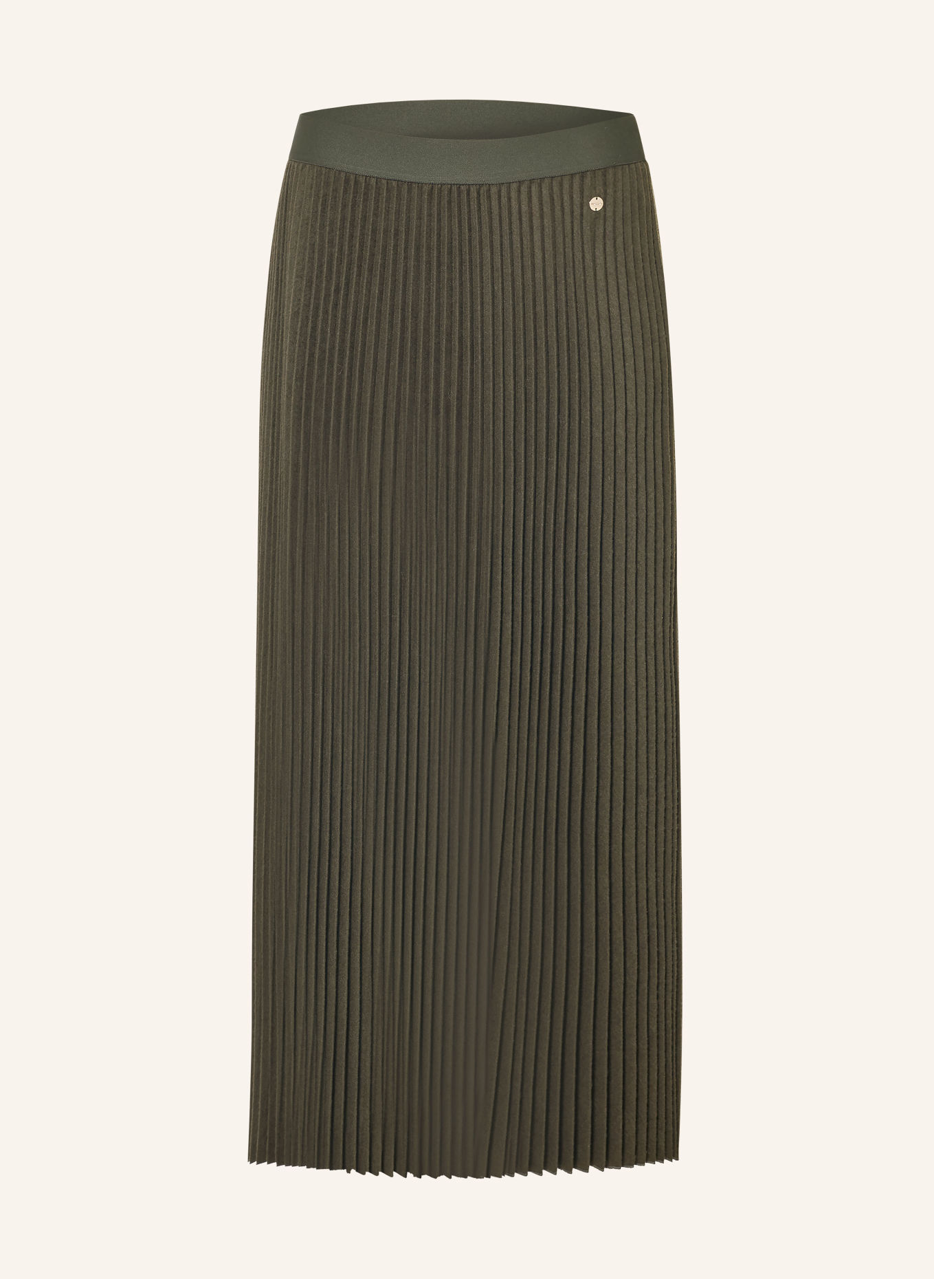 MARC CAIN Pleated flannel skirt: 599 forest night new