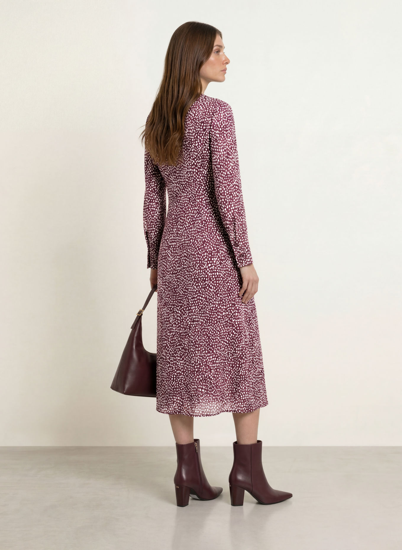 MARC CAIN Kleid mit Seide: 296 winetasting