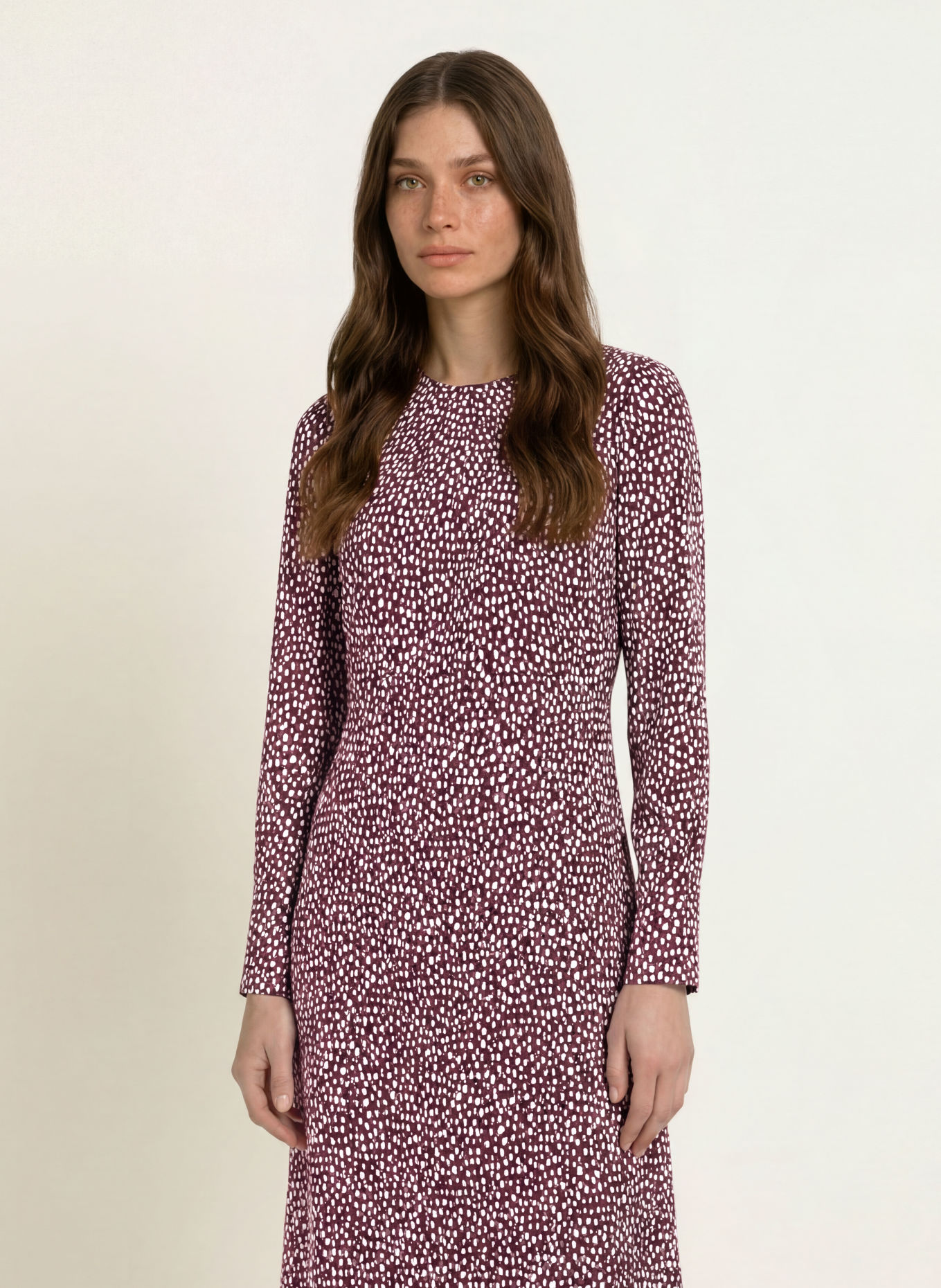 MARC CAIN Kleid mit Seide: 296 winetasting