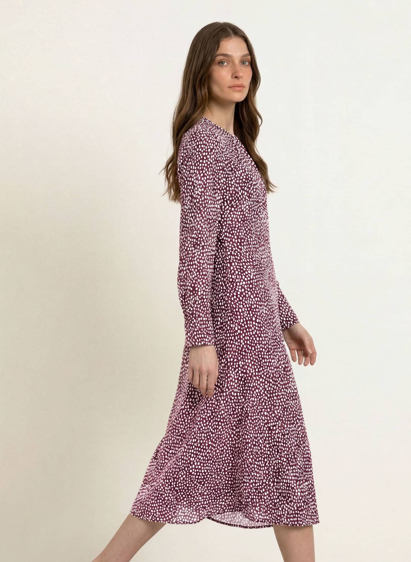 MARC CAIN Kleid mit Seide: 296 winetasting