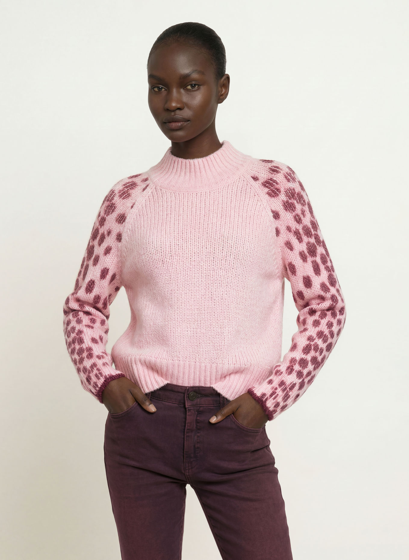 MARC CAIN Pullover mit Alpaka: 208 chalk pink