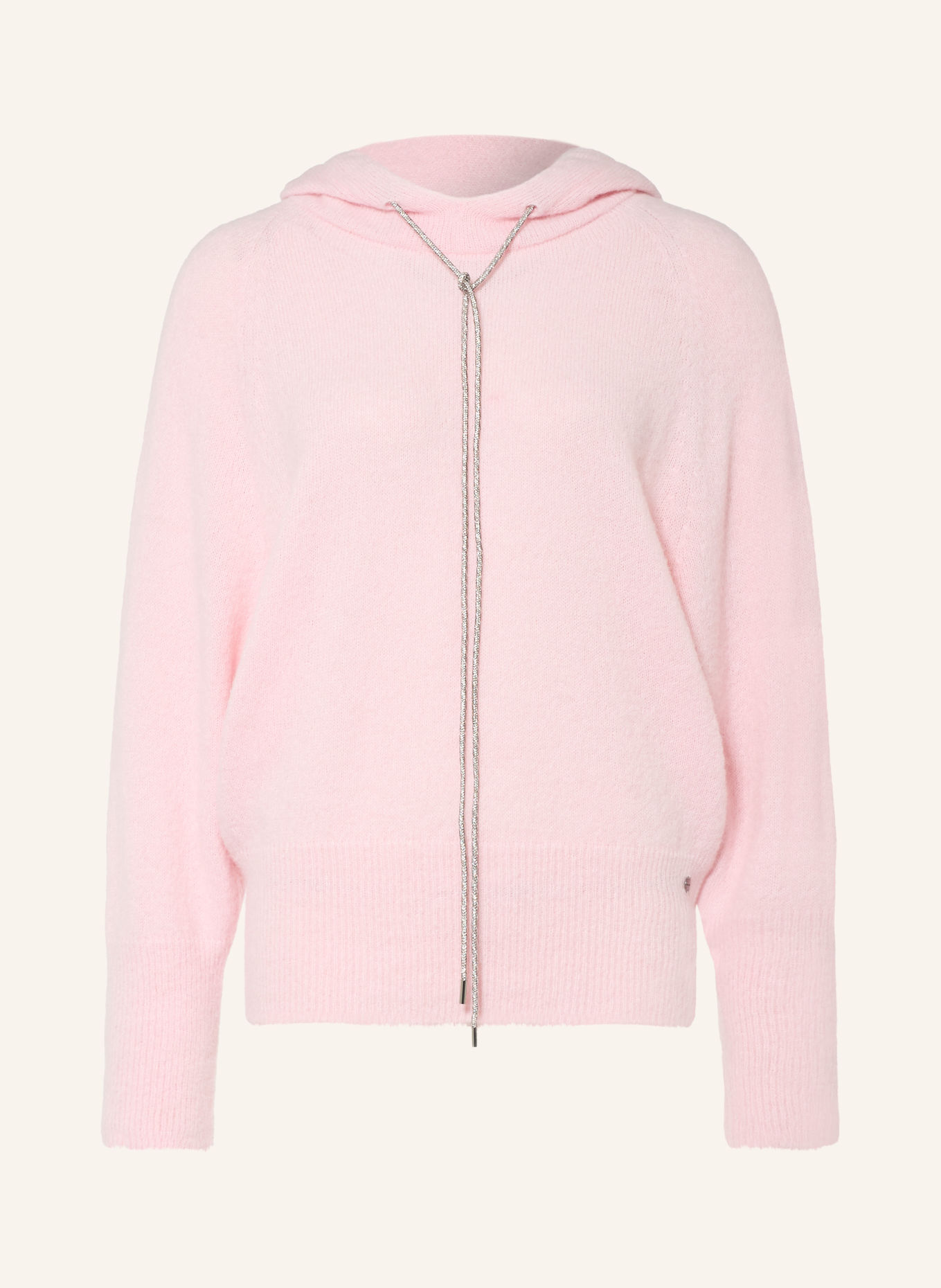 MARC CAIN Strick-Hoodie mit Alpaka: 208 chalk pink
