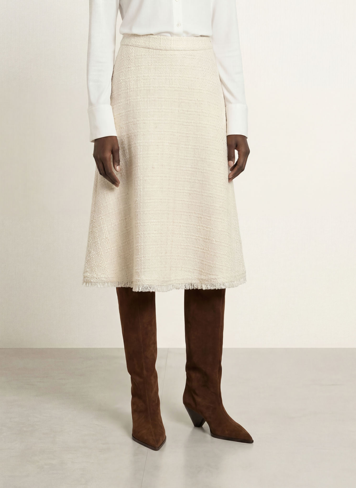 MARC CAIN Tweed Skirt: 110 off