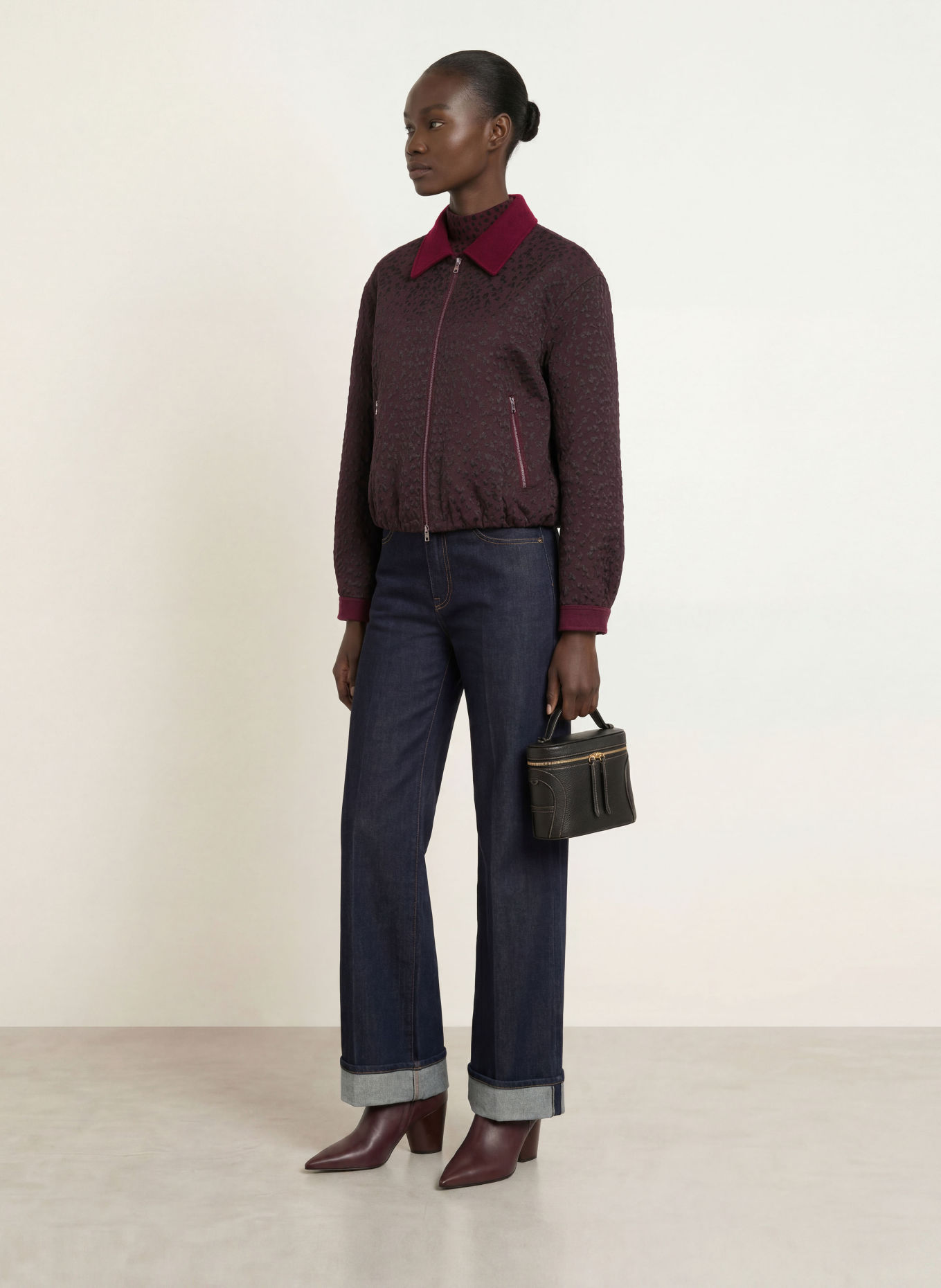 MARC CAIN Jacquard-Blouson: 296 winetasting