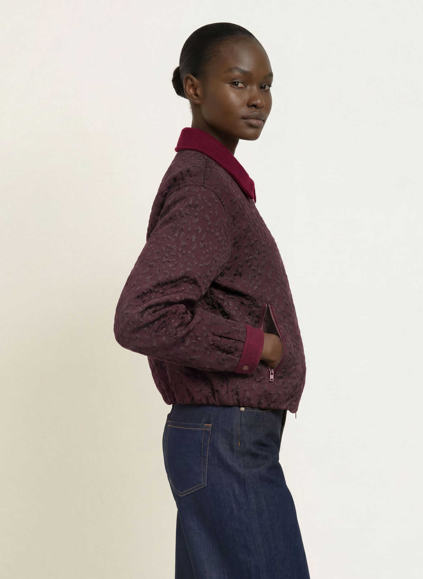 MARC CAIN Jacquard-Blouson: 296 winetasting