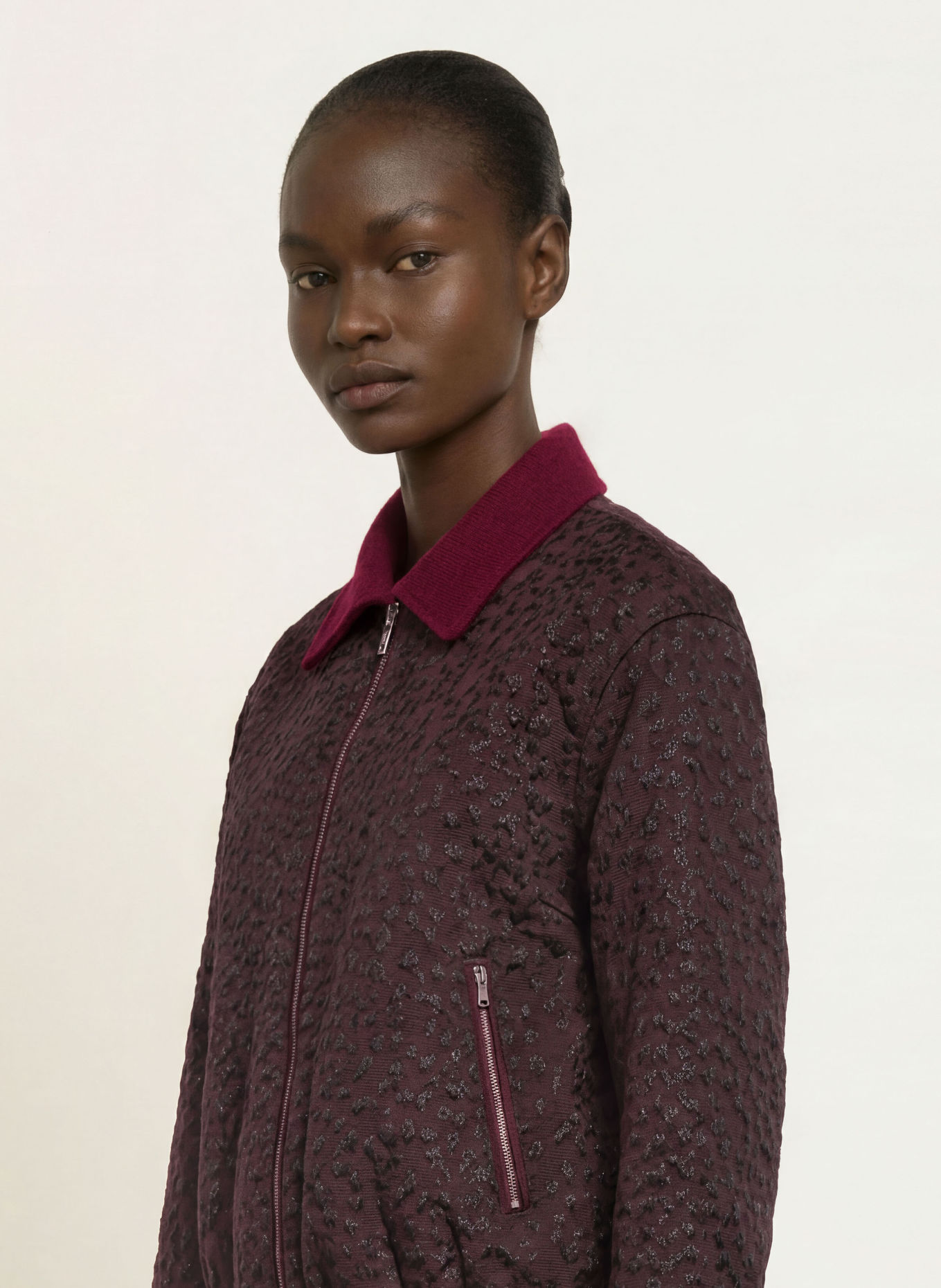 MARC CAIN Jacquard-Blouson: 296 winetasting