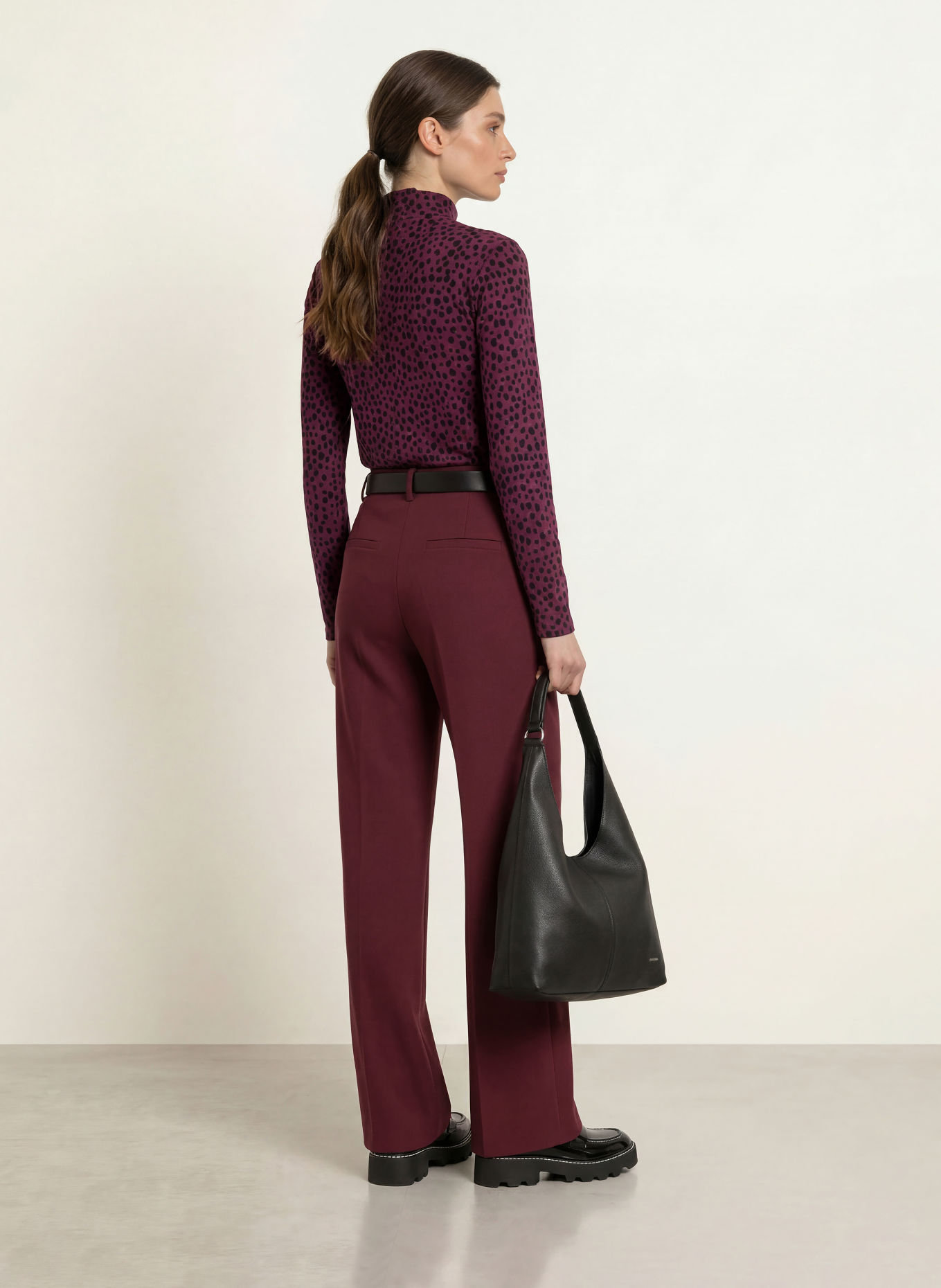 MARC CAIN Long-sleeve shirt: 296 winetasting