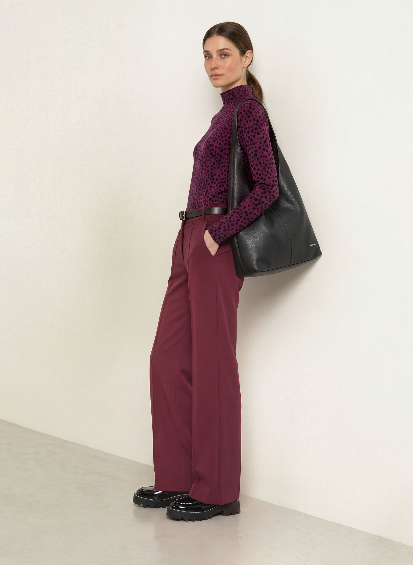 MARC CAIN Long-sleeve shirt: 296 winetasting