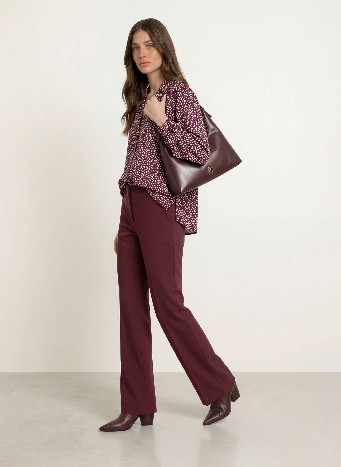 MARC CAIN Bluse mit Seide: 296 winetasting