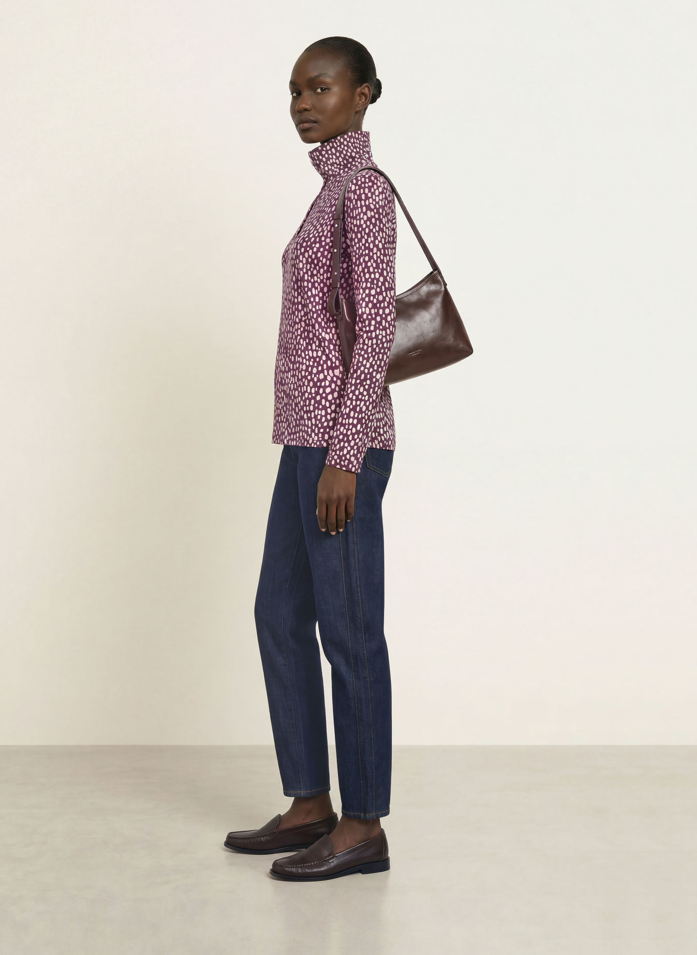 MARC CAIN Long-sleeve shirt: 296 winetasting