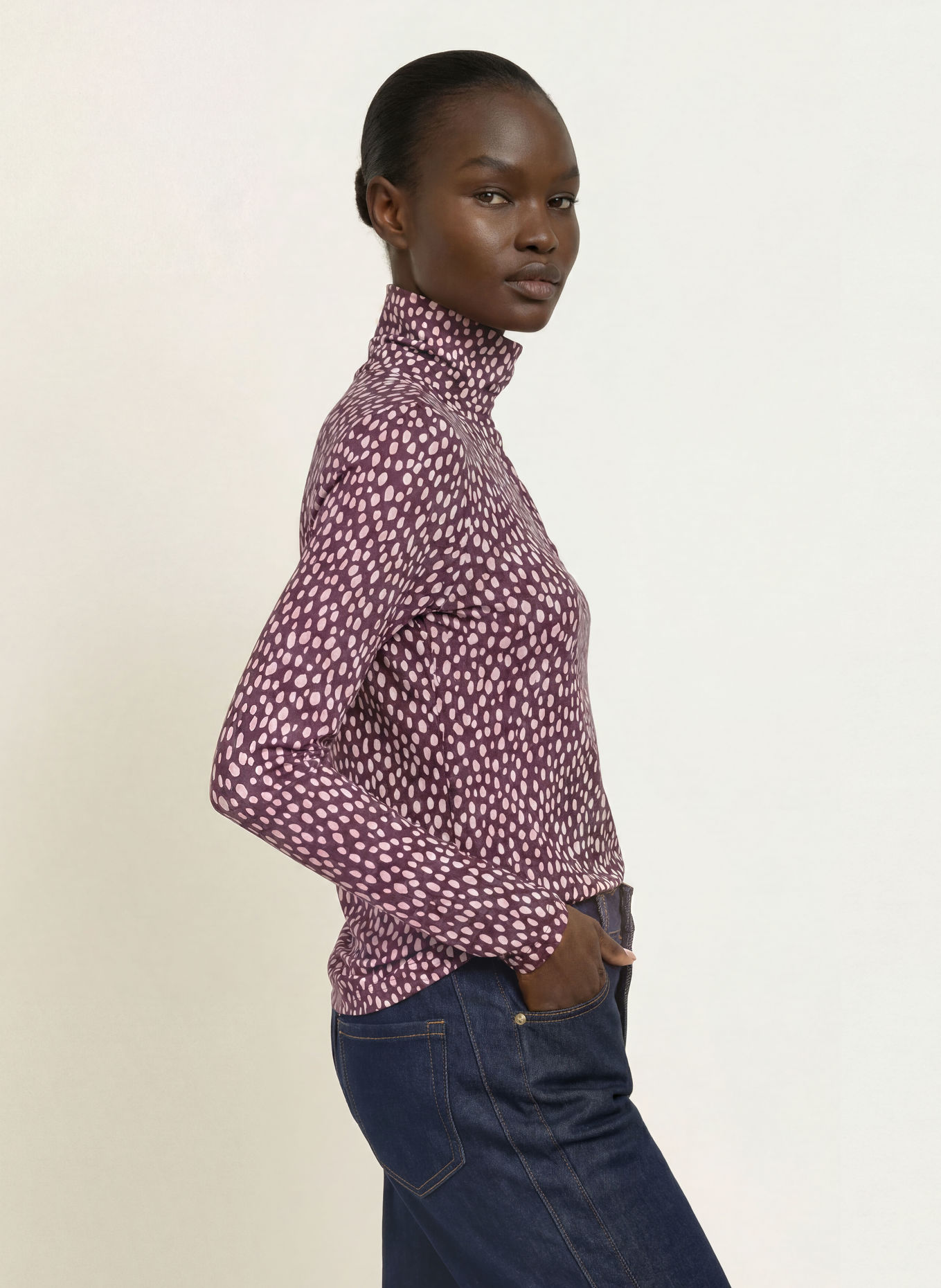 MARC CAIN Long-sleeve shirt: 296 winetasting