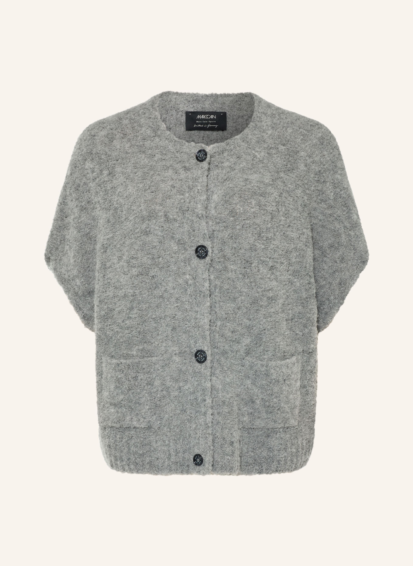 MARC CAIN Strickjacke mit Alpaka: 820 GREY