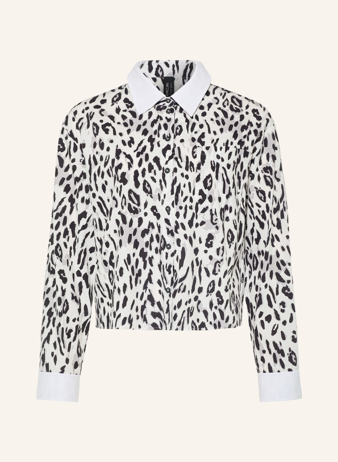 MARC CAIN Hemdbluse: 190 white and black