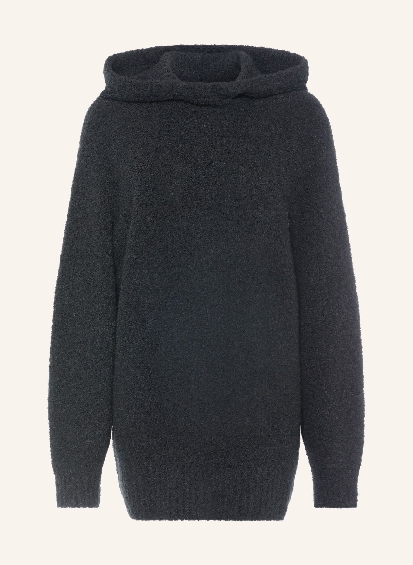 MARC CAIN Knit Hoodie with Alpaca: 900 black new