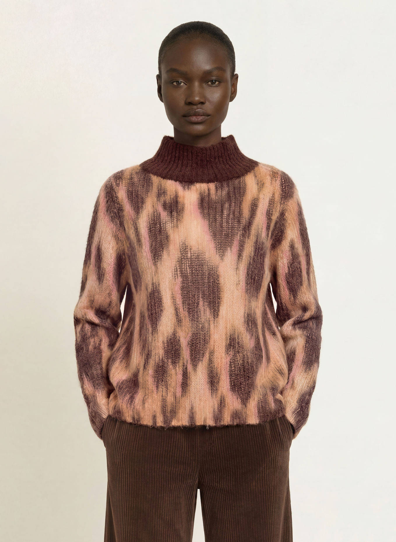 MARC CAIN Pullover mit Alpaka: 651 tawny birch