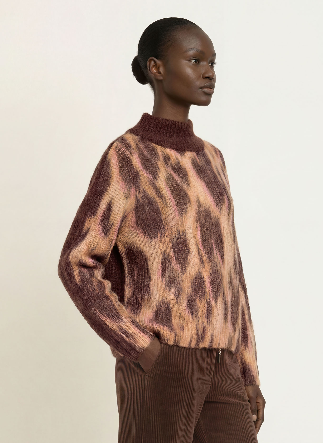 MARC CAIN Pullover mit Alpaka: 651 tawny birch