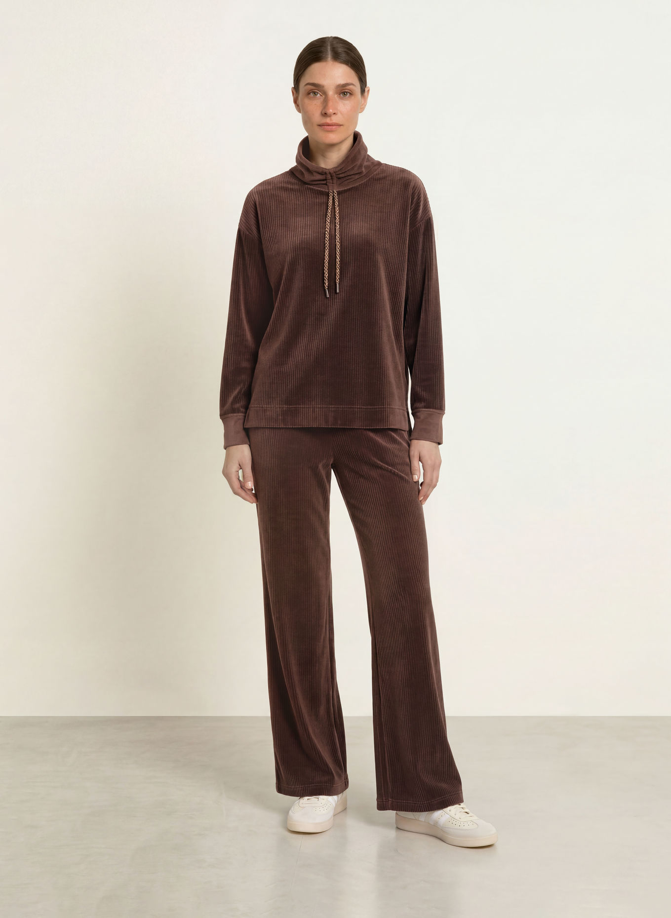 MARC CAIN Corduroy Shirt: 697 seal brown