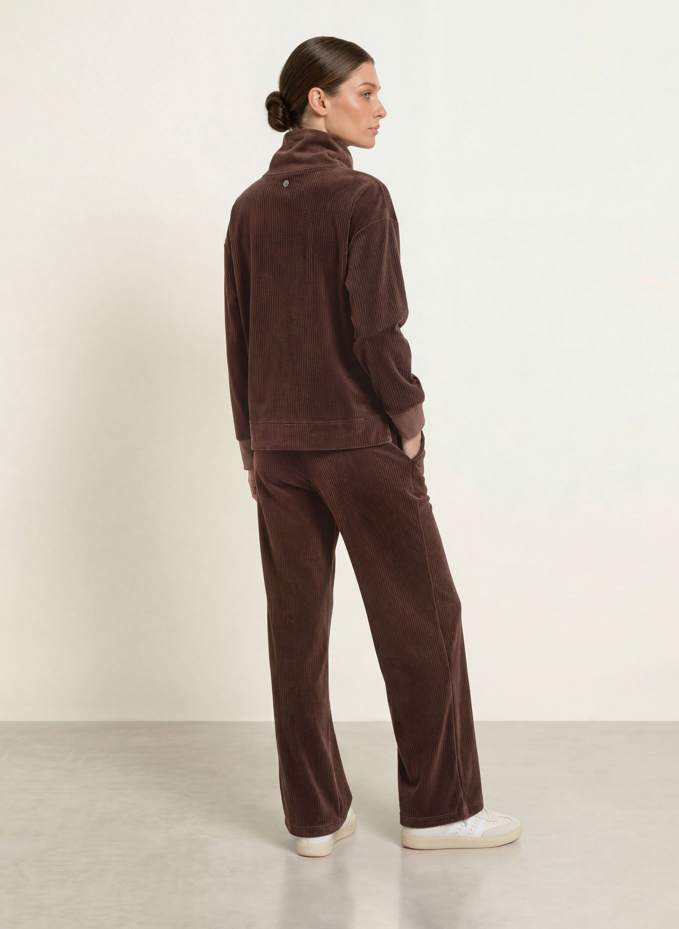 MARC CAIN Corduroy Shirt: 697 seal brown