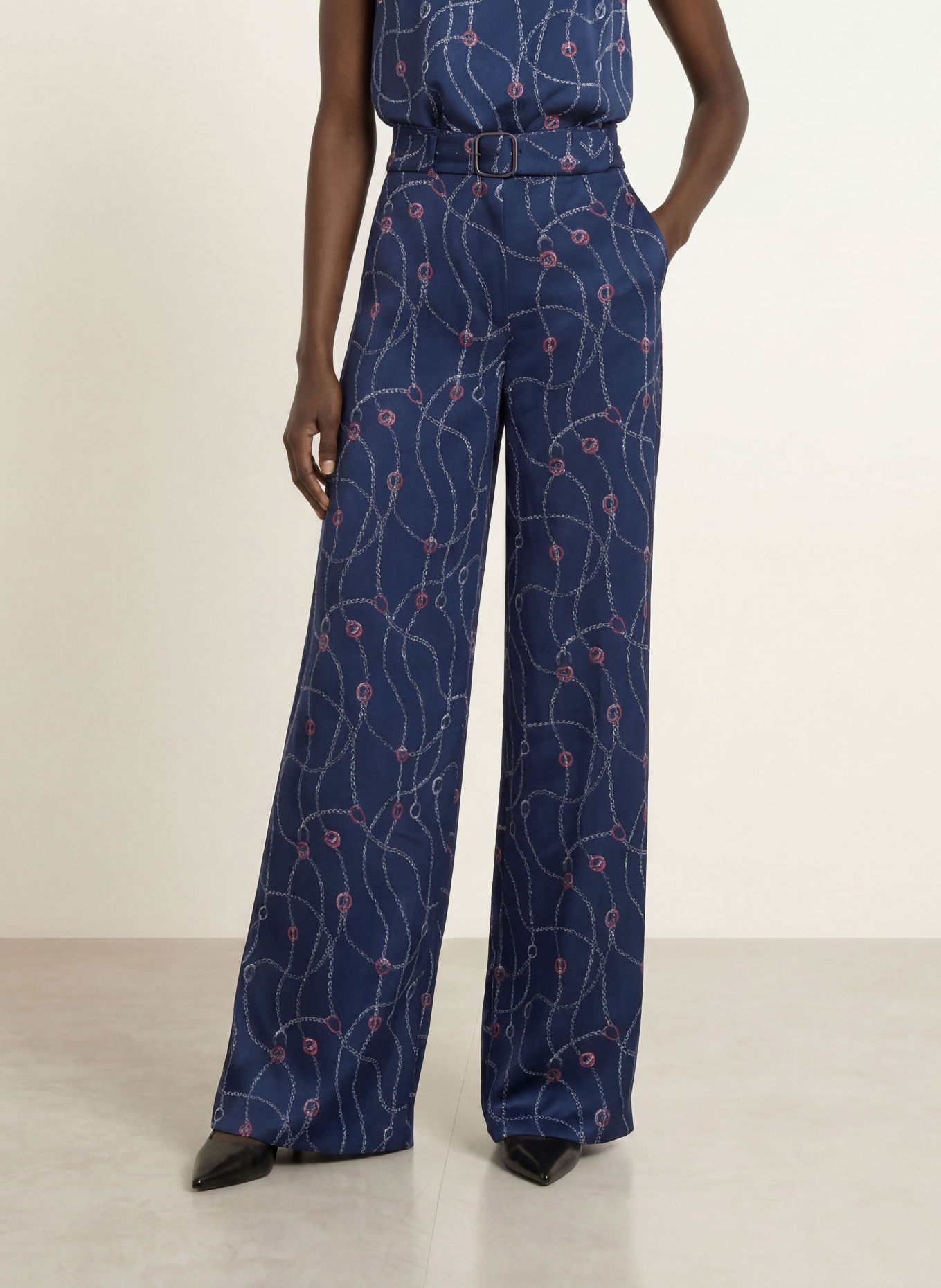 MARC CAIN Marlene-broek WAUKEE: 393 pageant blue