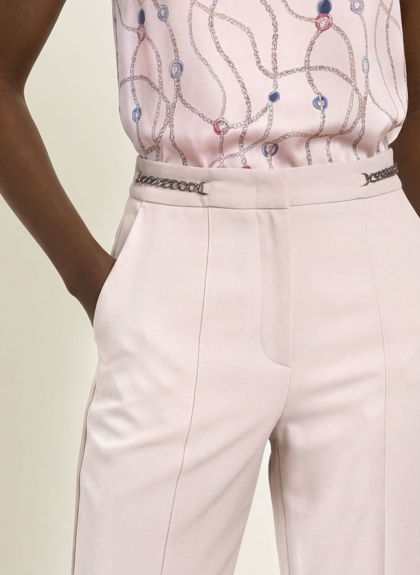 MARC CAIN Broek FRANCA: 702 light desert taupe