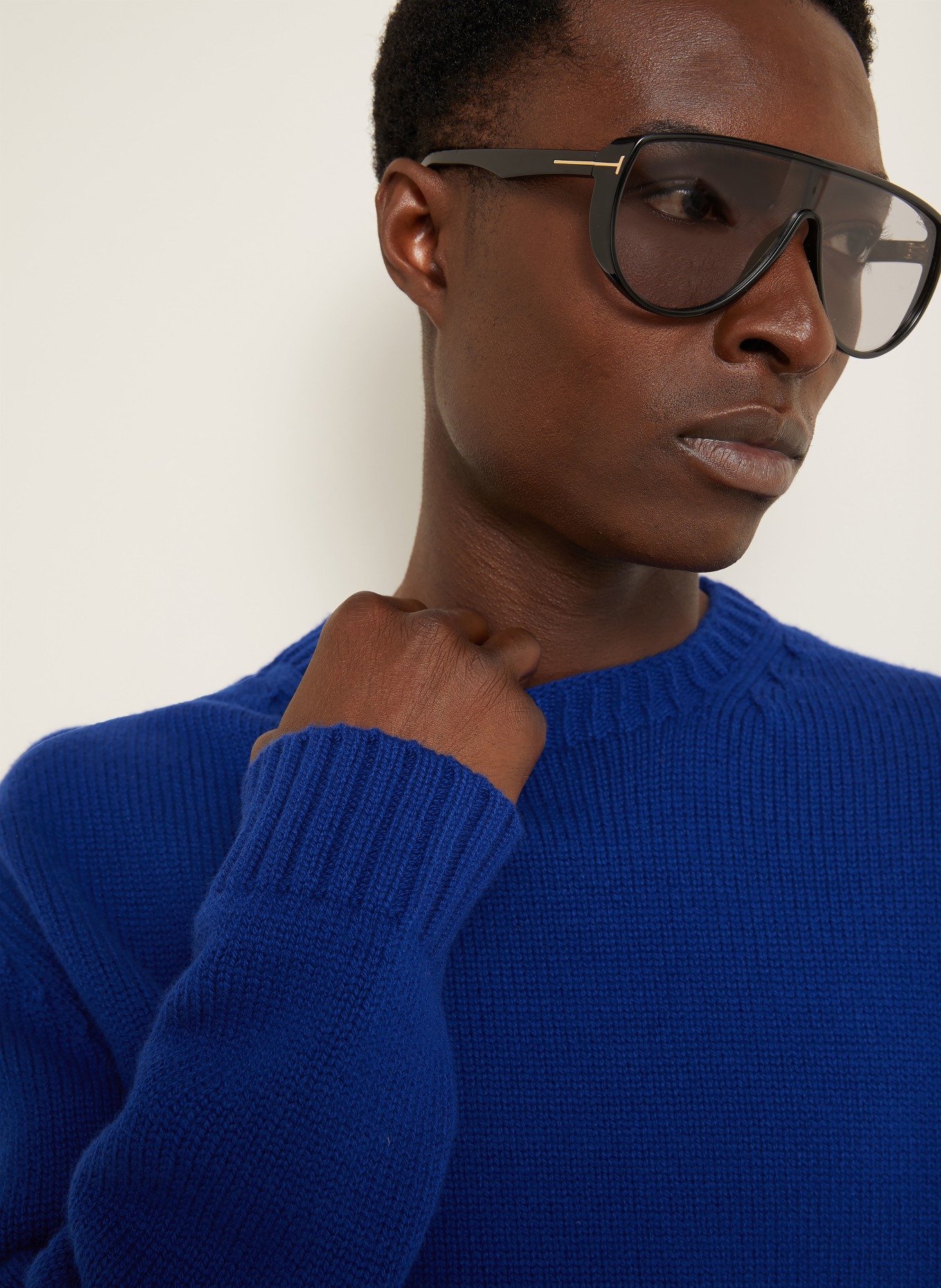 TOM FORD Pullover mit Cashmere: BLAU