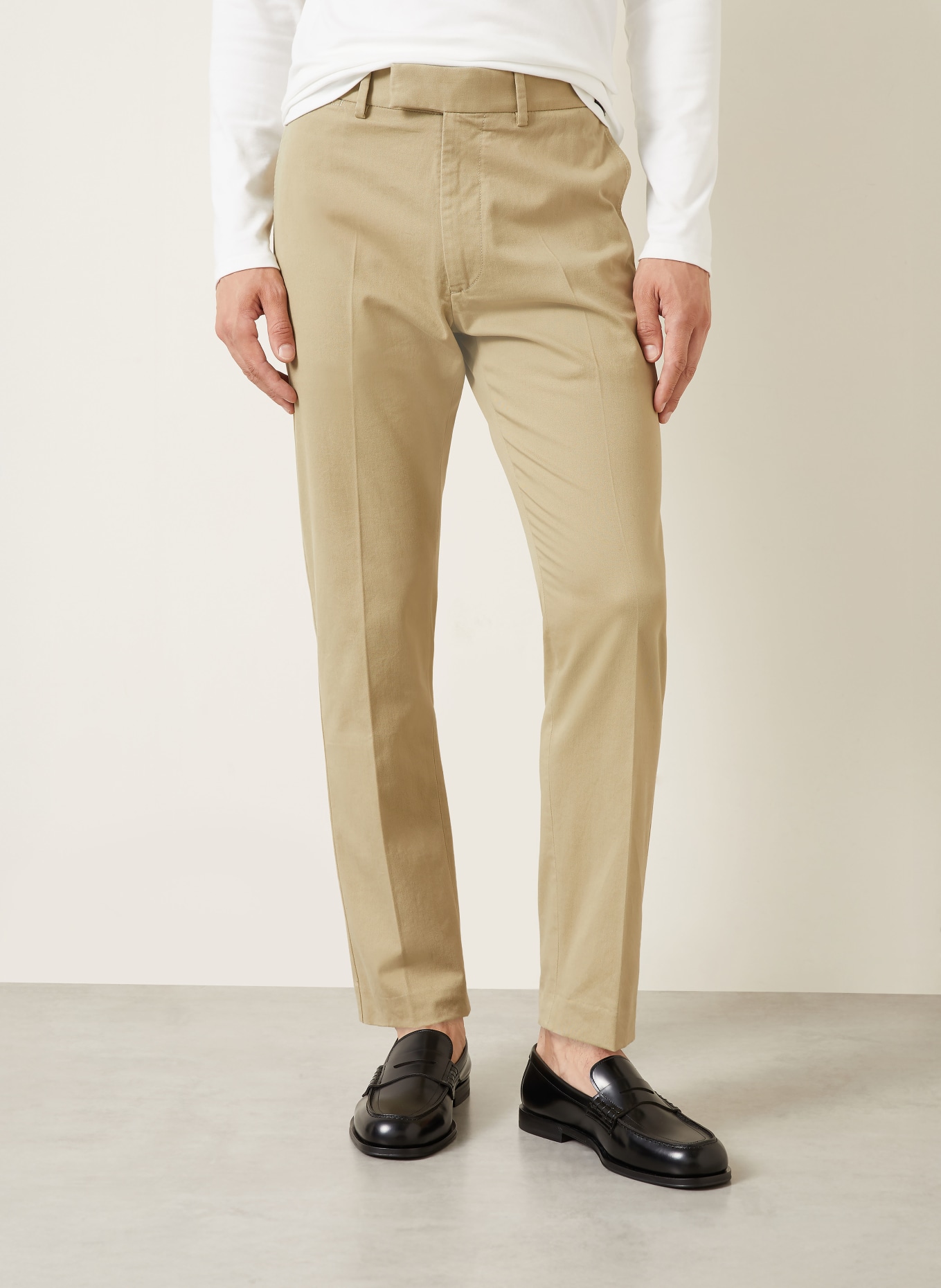 TOM FORD Chino kalhoty Slim Fit: SVĚTLE HNĚDÁ