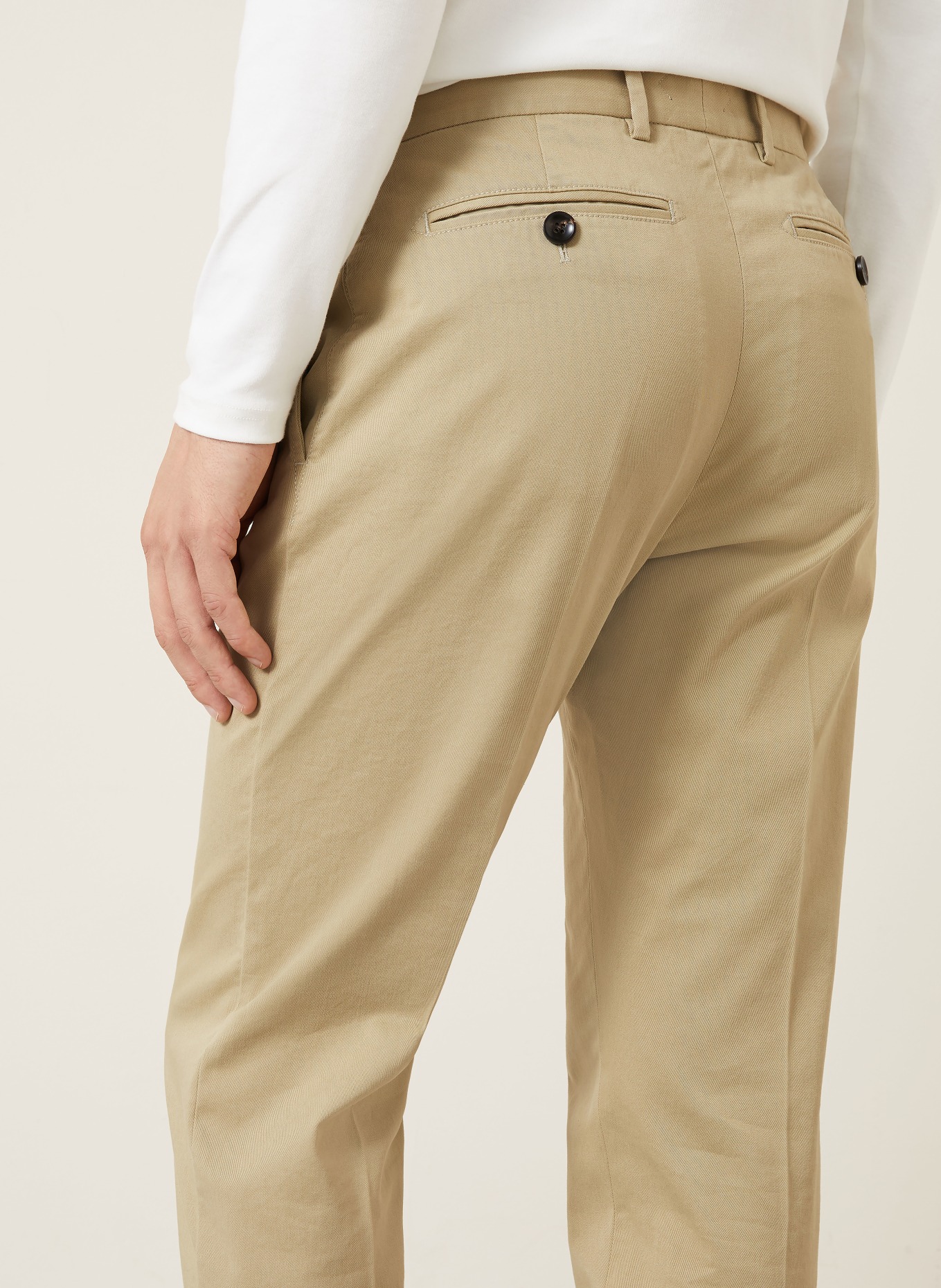 TOM FORD Chino kalhoty Slim Fit: SVĚTLE HNĚDÁ