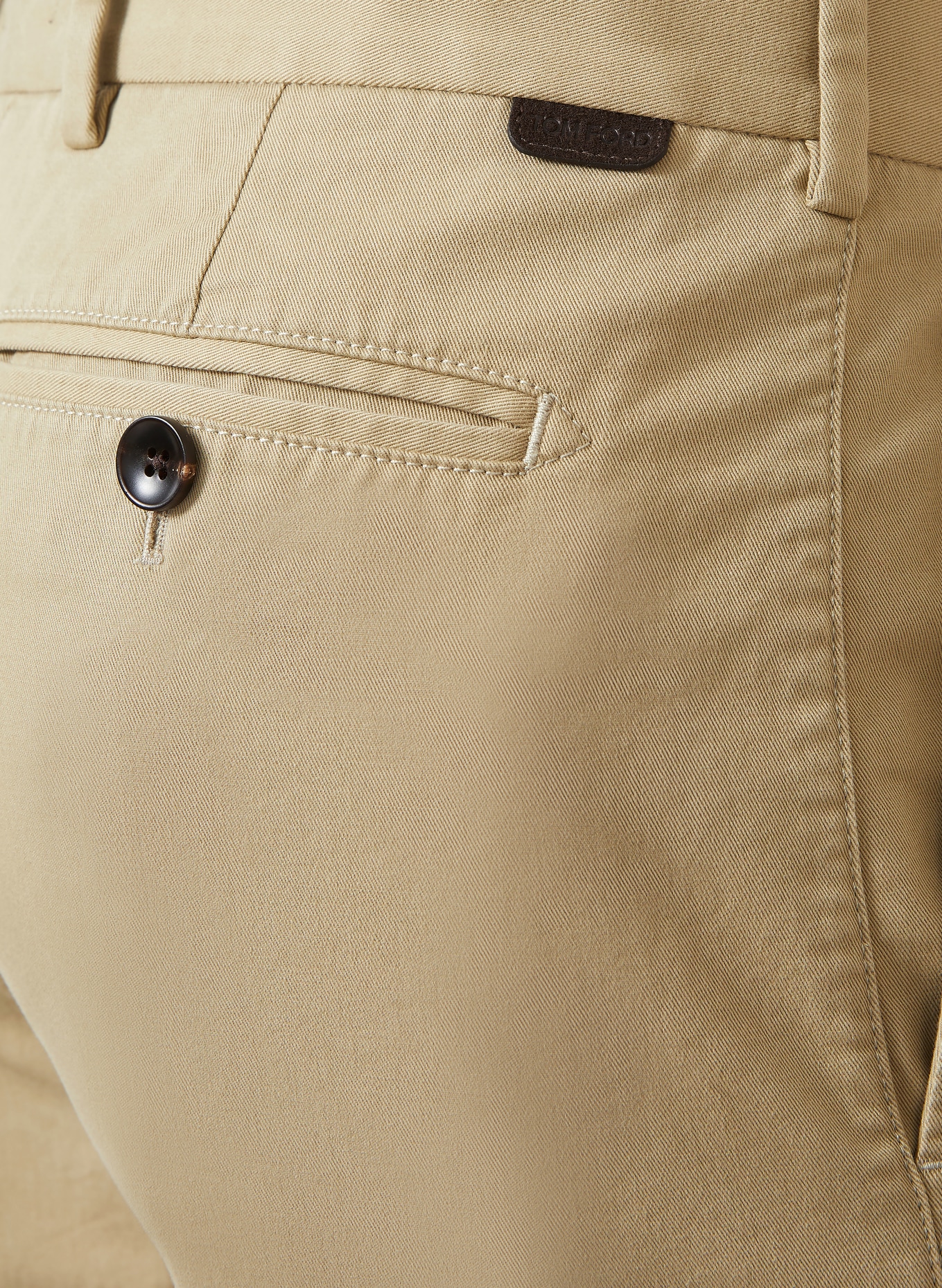 TOM FORD Chino kalhoty Slim Fit: SVĚTLE HNĚDÁ