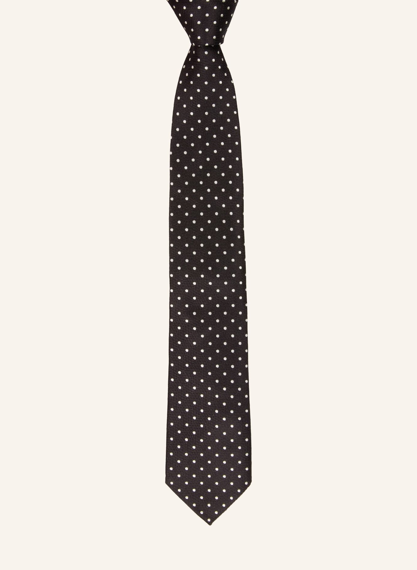 TOM FORD Tie: BLACK / WHITE