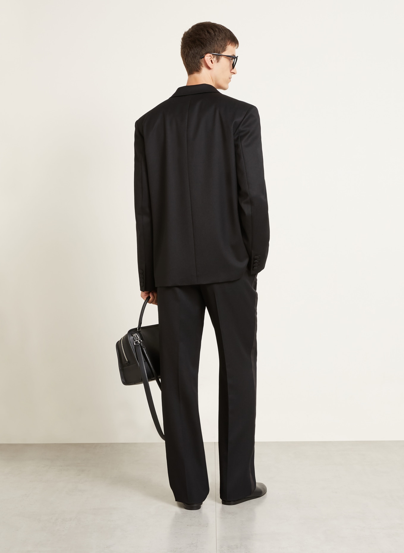 JW ANDERSON Regular-Fit Suit Trousers: 999 BLACK