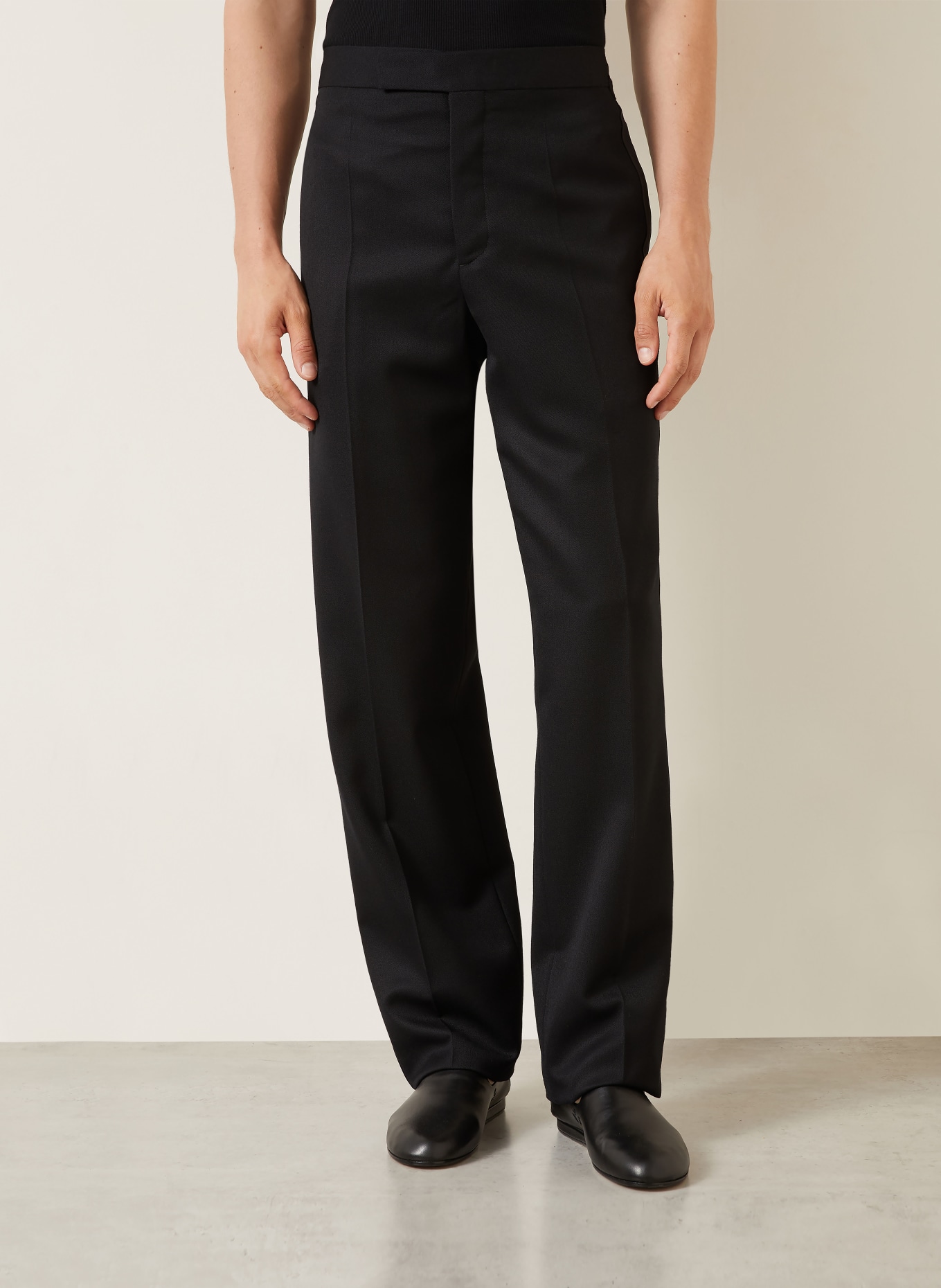 JW ANDERSON Regular-Fit Suit Trousers: 999 BLACK
