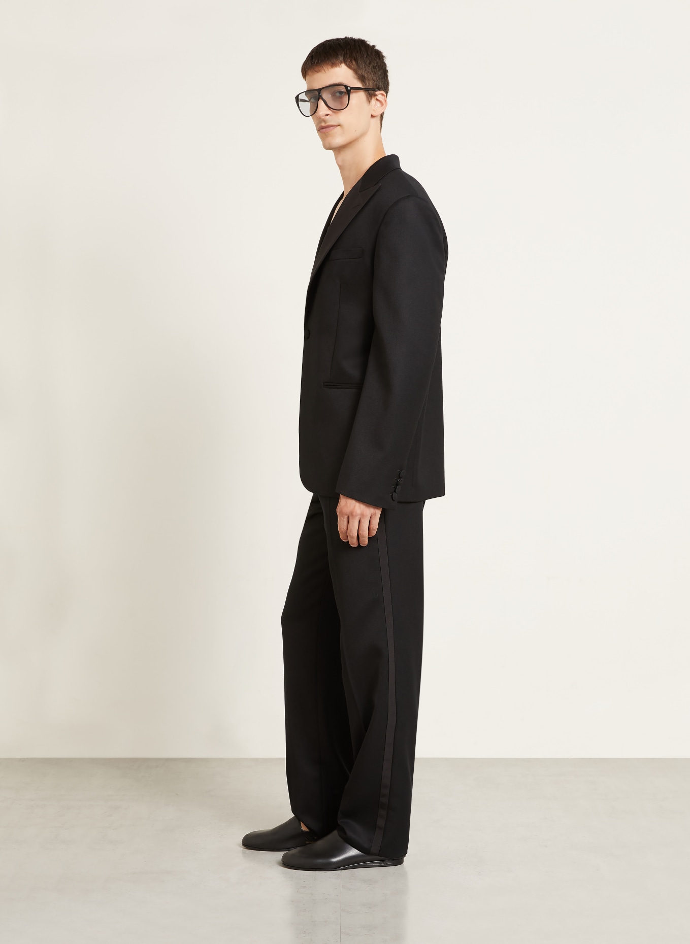 JW ANDERSON Regular-Fit Suit Trousers: 999 BLACK