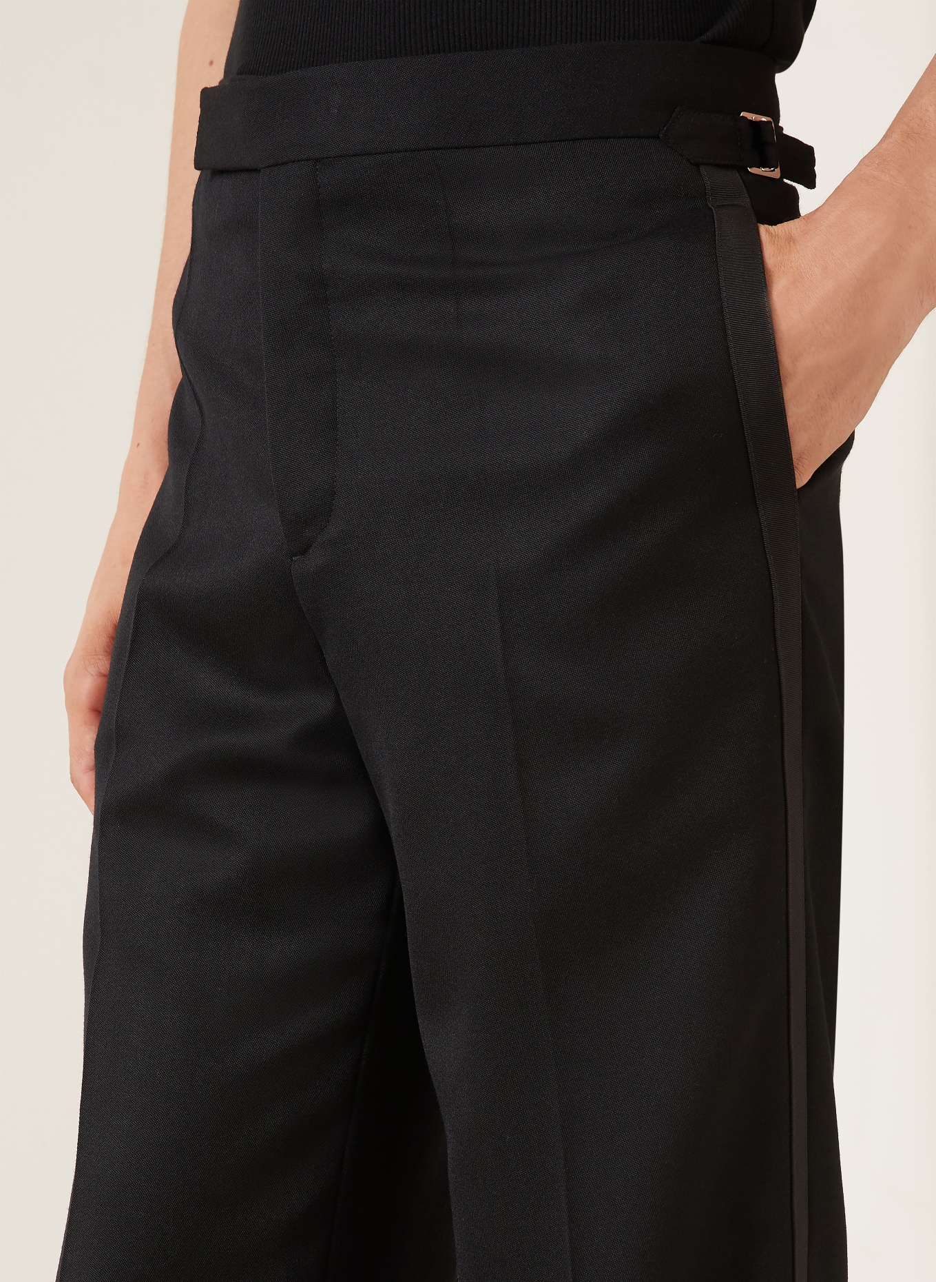 JW ANDERSON Regular-Fit Suit Trousers: 999 BLACK