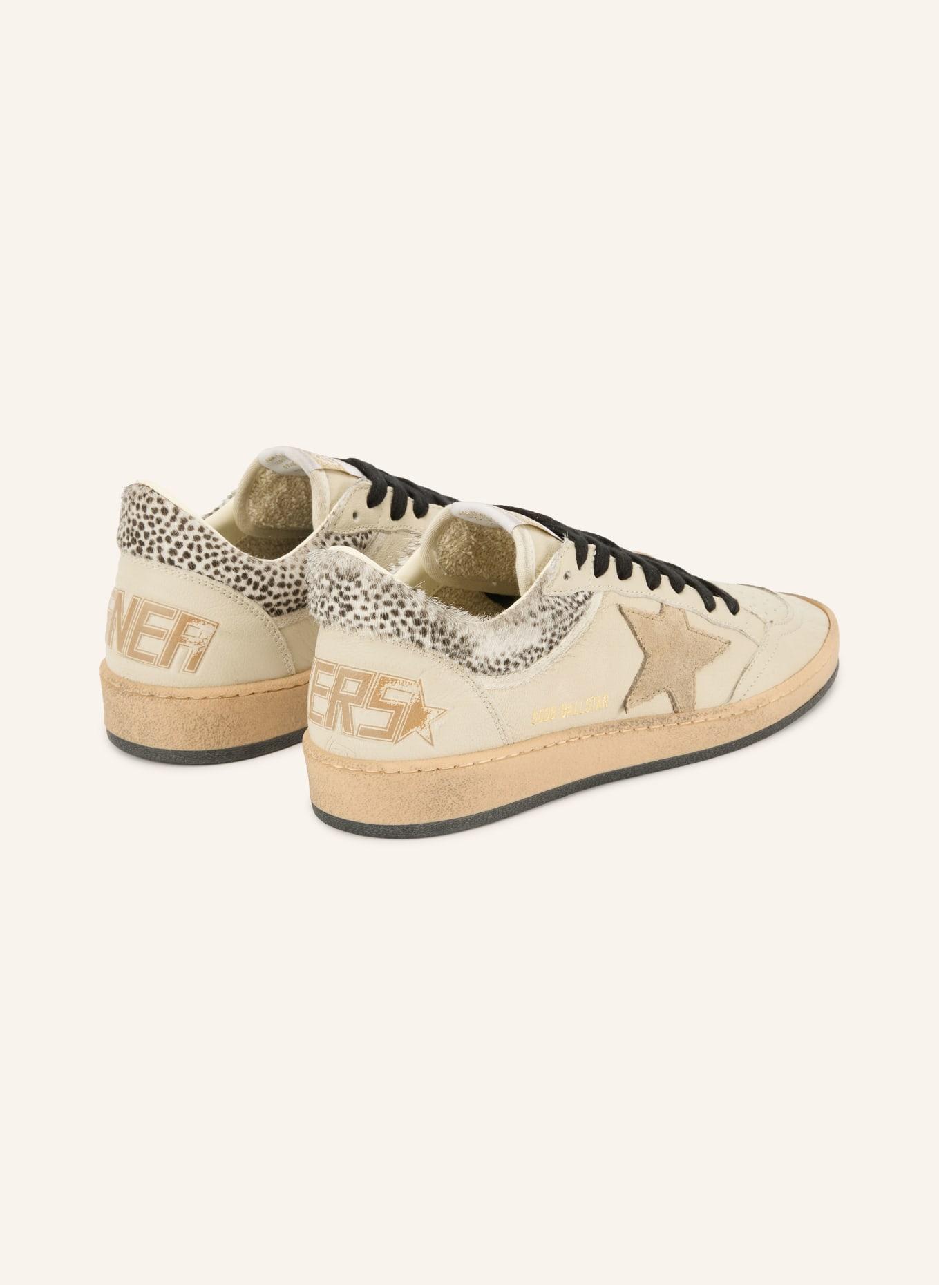 GOLDEN GOOSE Sneakers BALLSTAR: CRÈME / BEIGE / ZWART