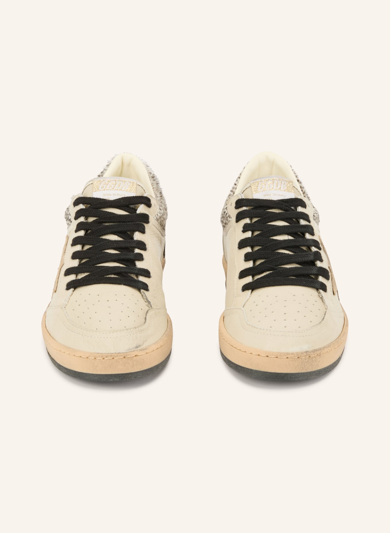 GOLDEN GOOSE Sneakers BALLSTAR: CRÈME / BEIGE / ZWART