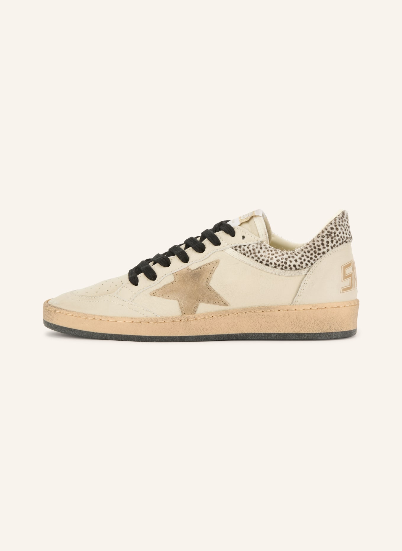 GOLDEN GOOSE Sneakers BALLSTAR: CRÈME / BEIGE / ZWART