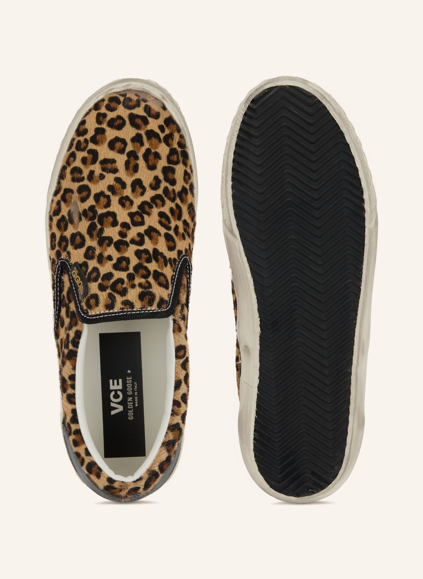 GOLDEN GOOSE Instapsneakers VCE: LICHTBRUIN / MARRON FONCÉ / ZWART