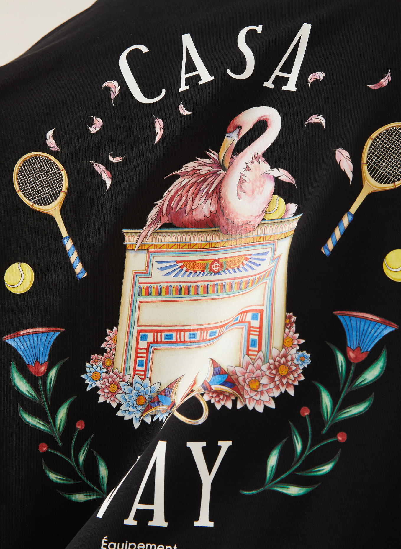 Casablanca T-shirt: BLACK / PINK / WHITE