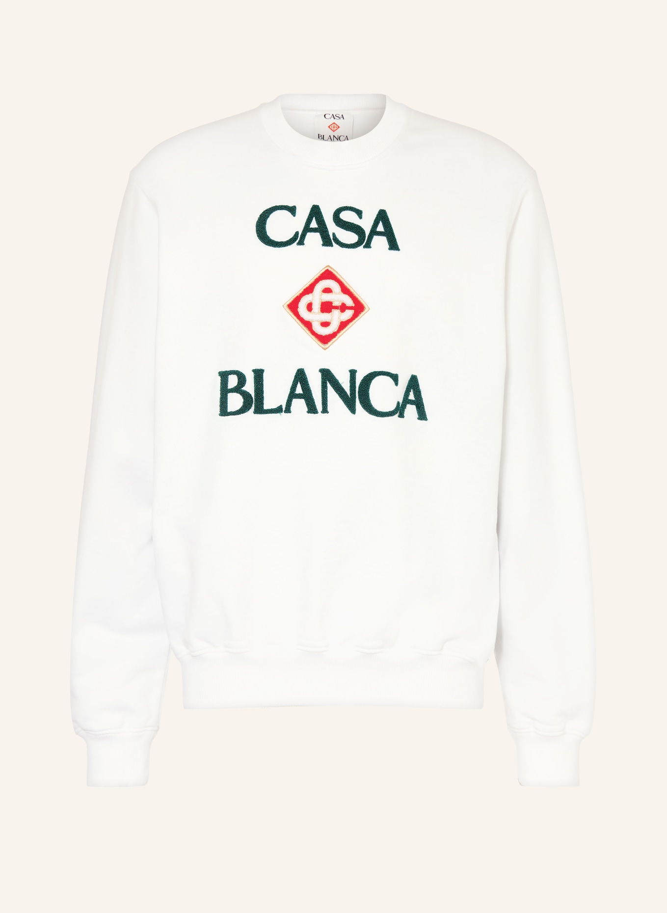 Casablanca Sweatshirt: BLANC / ROUGE / GROEN