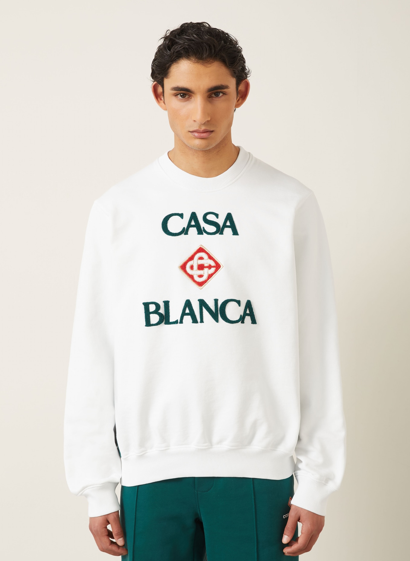 Casablanca Sweatshirt: BLANC / ROUGE / GROEN