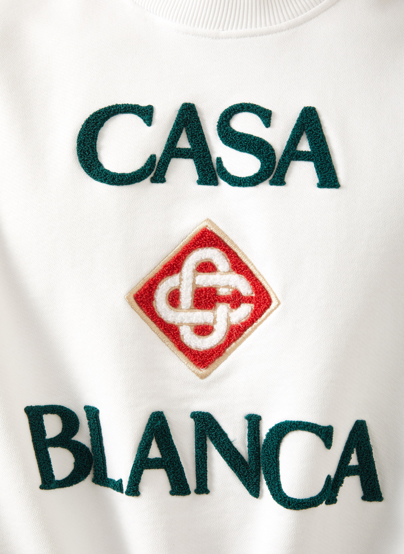 Casablanca Sweatshirt: BLANC / ROUGE / GROEN