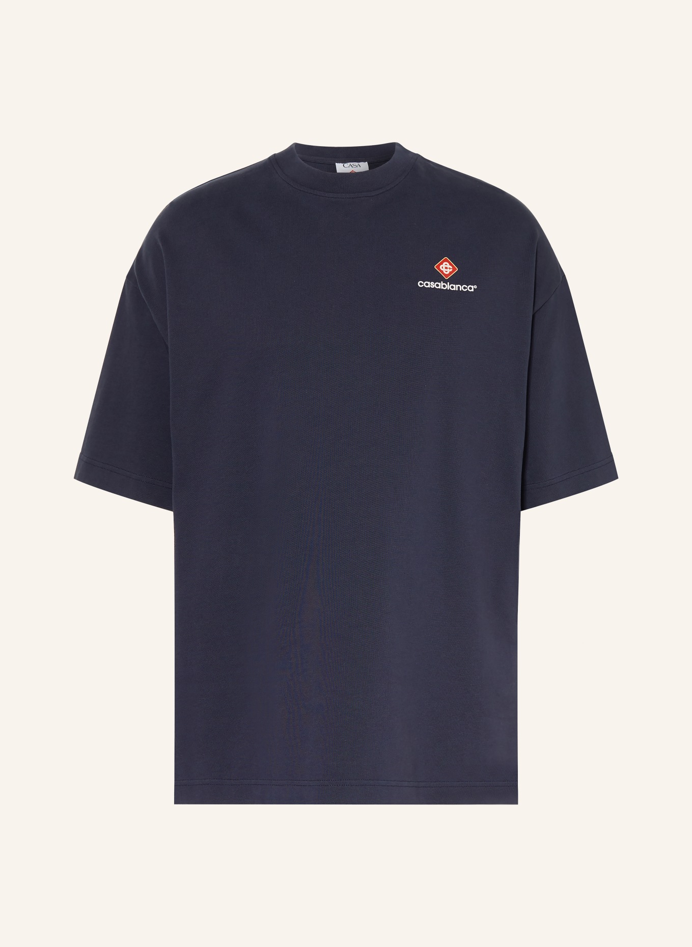 Casablanca Oversized shirt: DARK BLUE