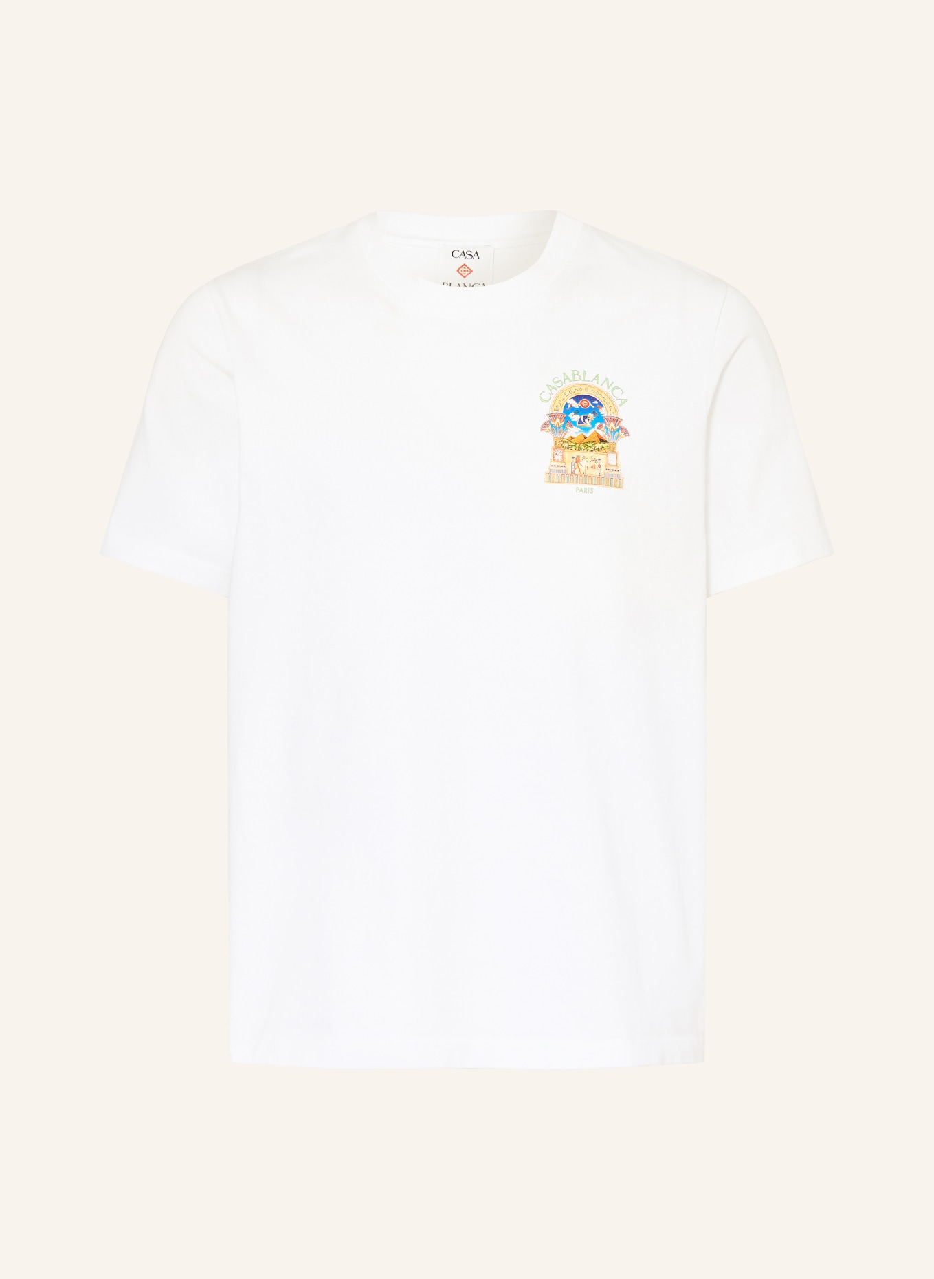 Casablanca T-shirt: WIT / ROOD / BLAUW