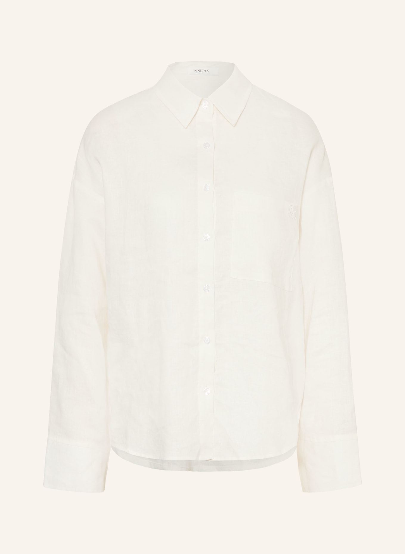 NINETY-9 Linnen blouse EIRA: ECRU