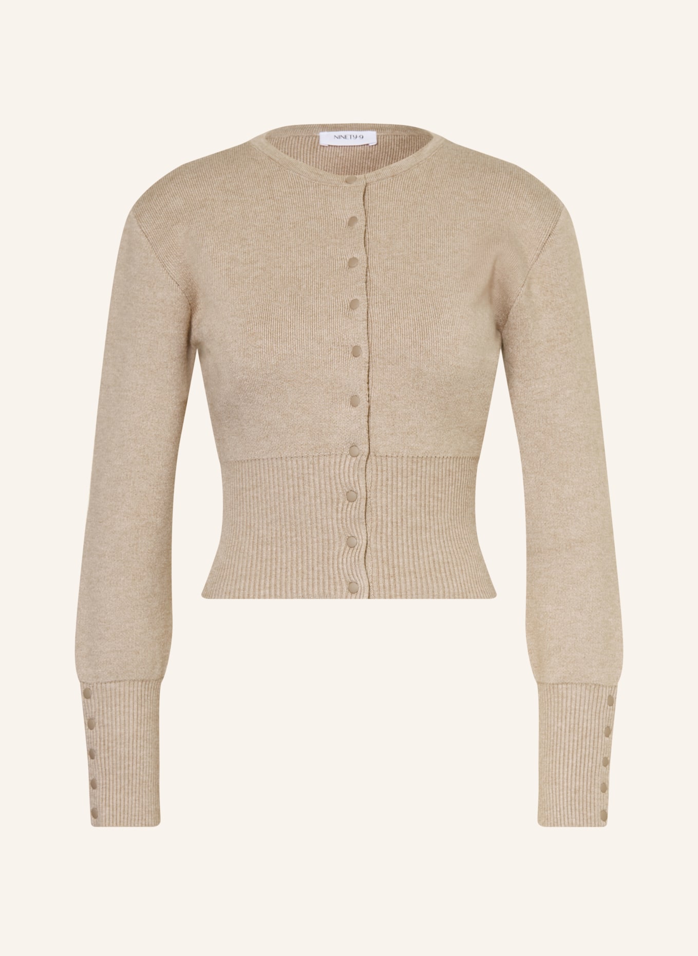 NINETY-9 Strickjacke FAYE: BEIGE