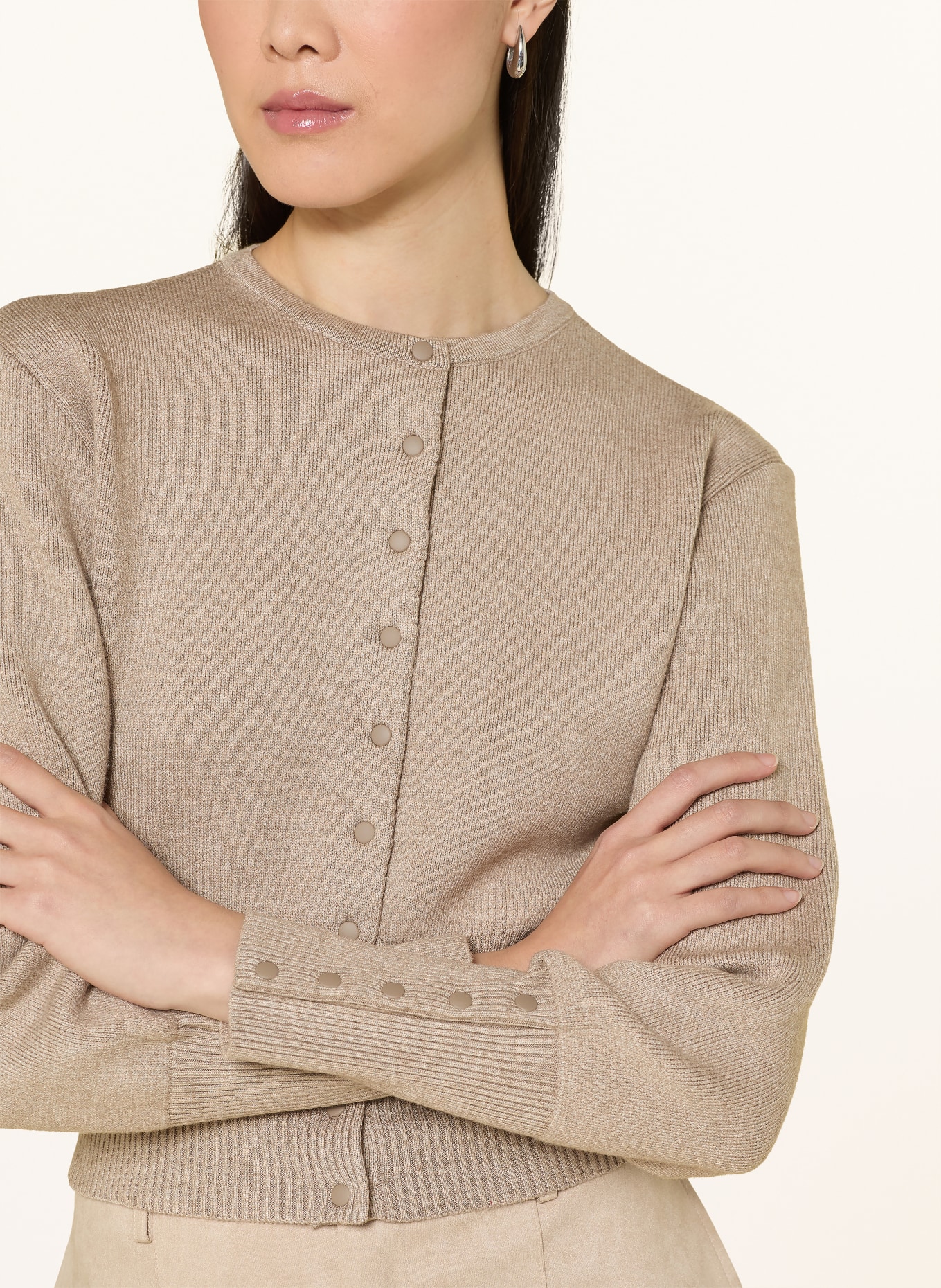 NINETY-9 Strickjacke FAYE: BEIGE